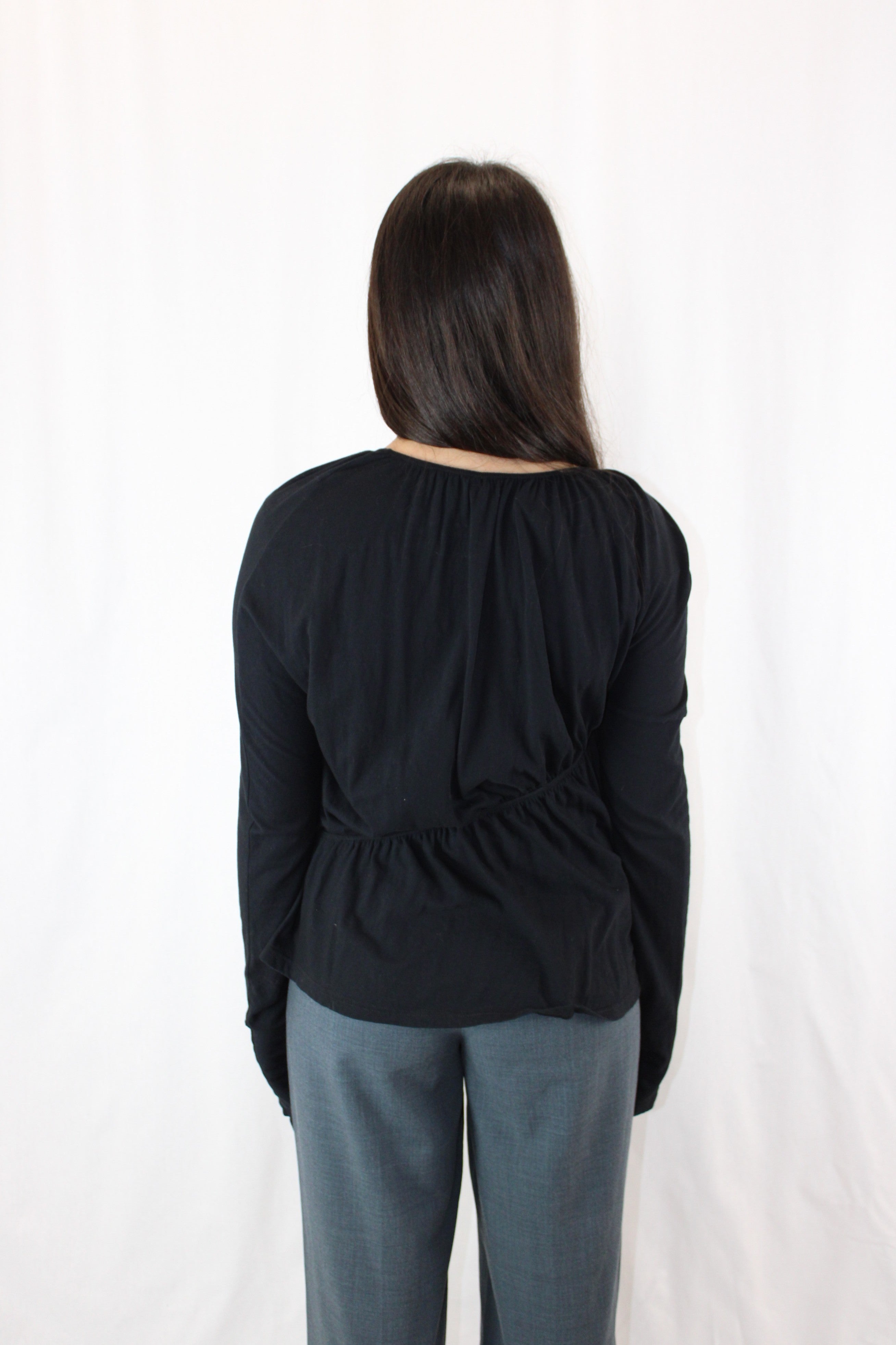 Bassike - Asymmetric Ruched Top