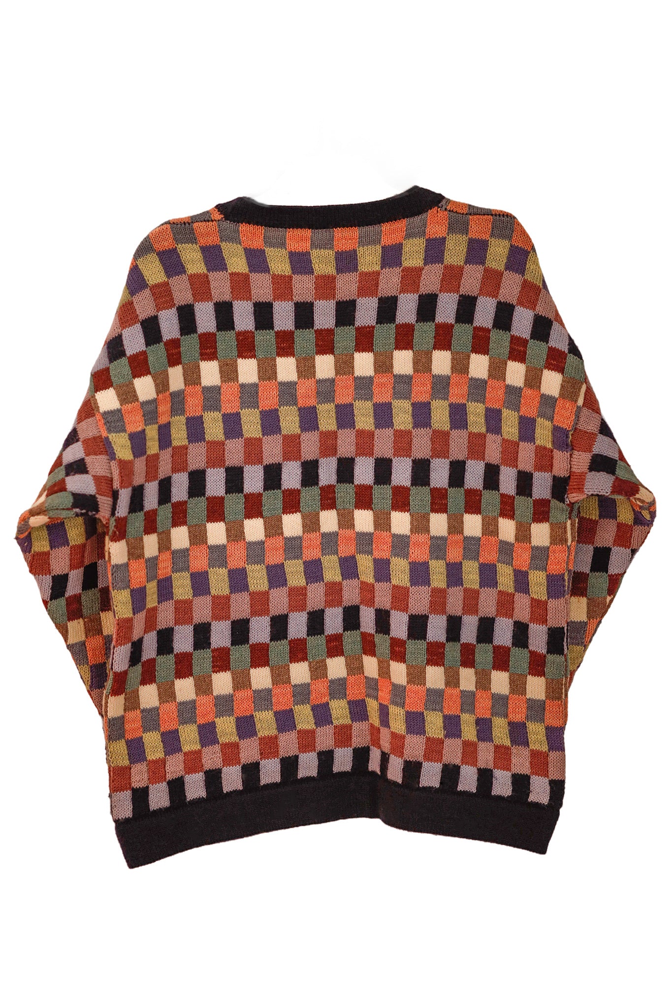 Handcrafted Garments - Vintage Checked Knit Jumper