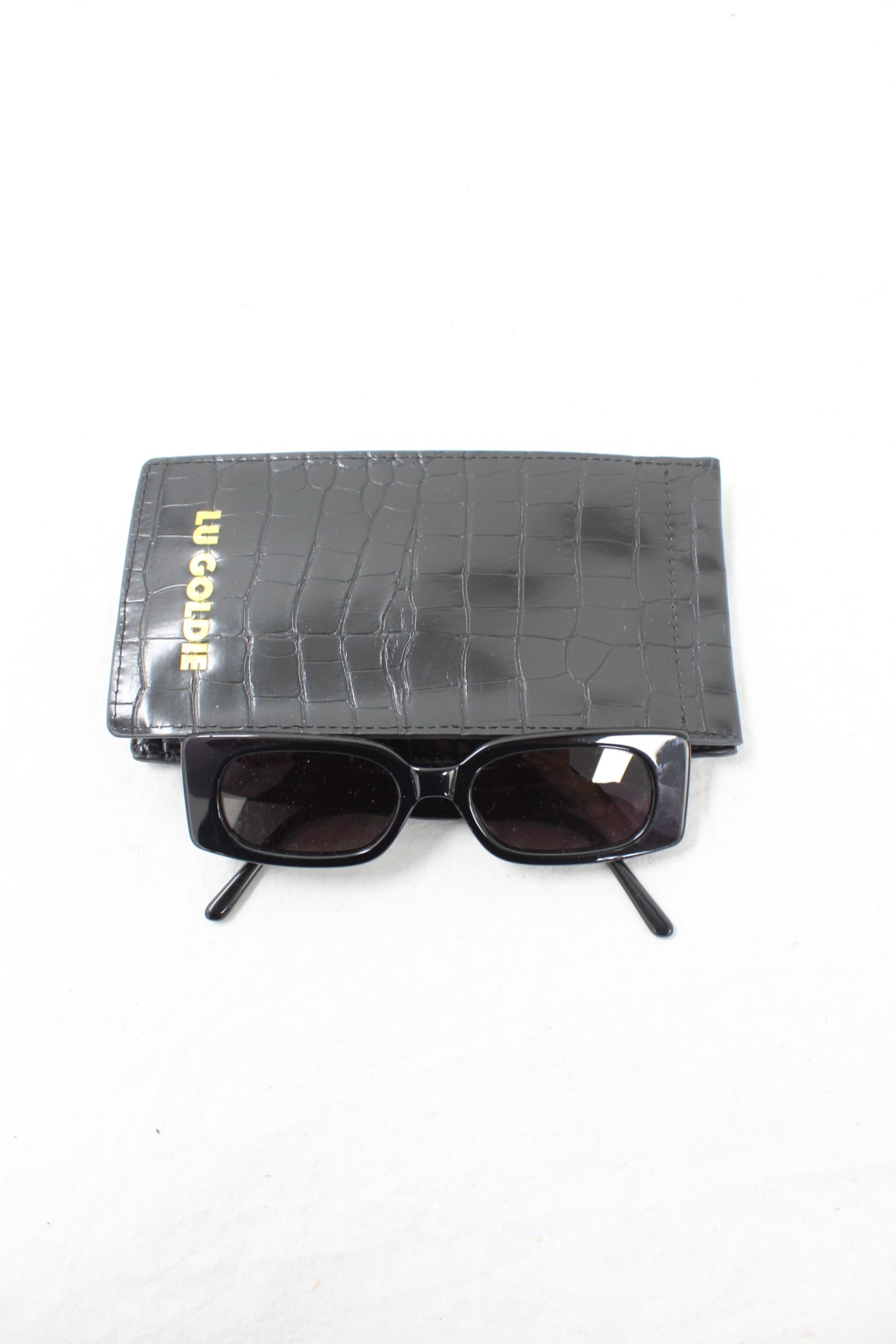 Lu Goldie - Salome Rectangle Sunglasses