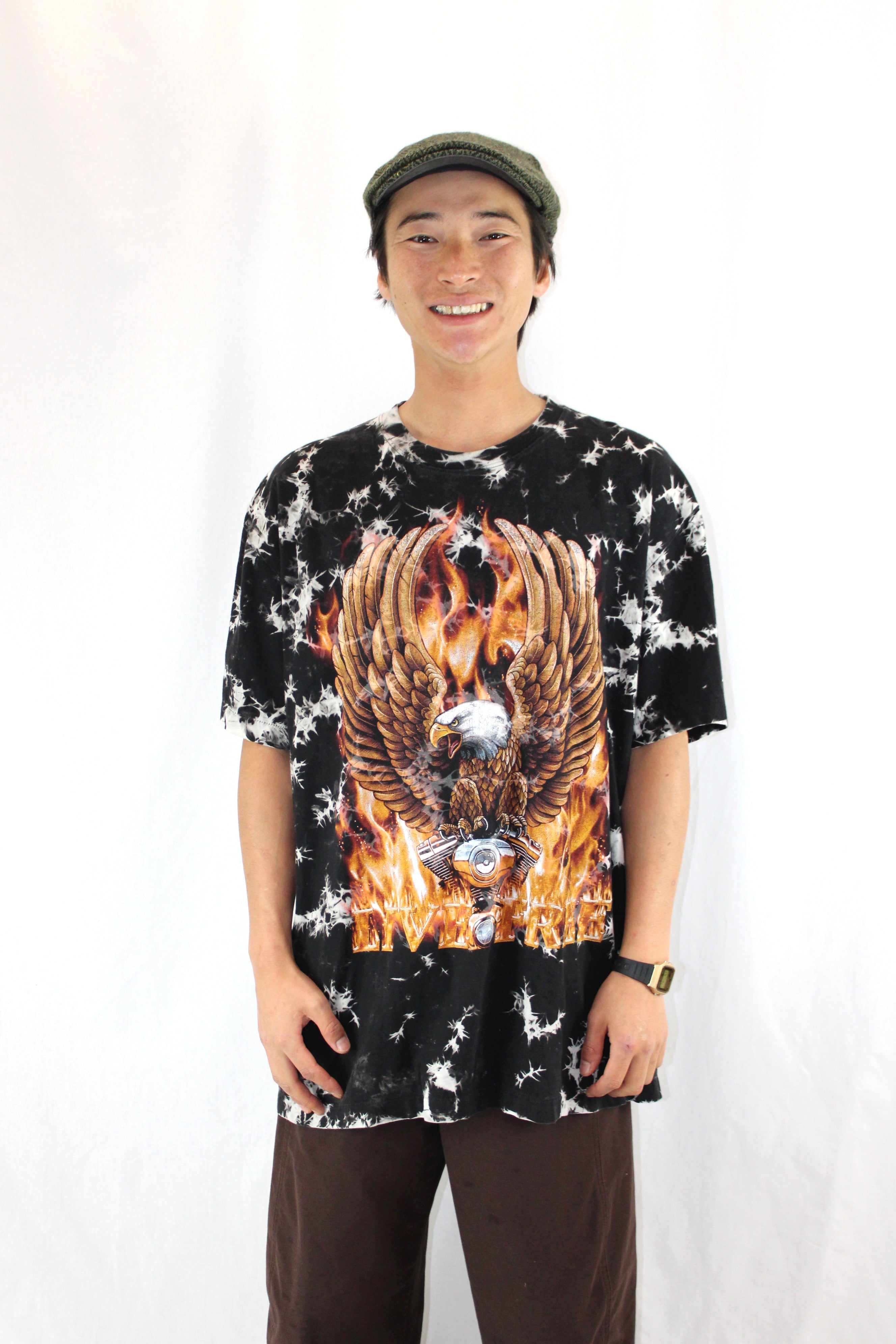 Rock Eagle - Tie Dye Eagle Graphic
