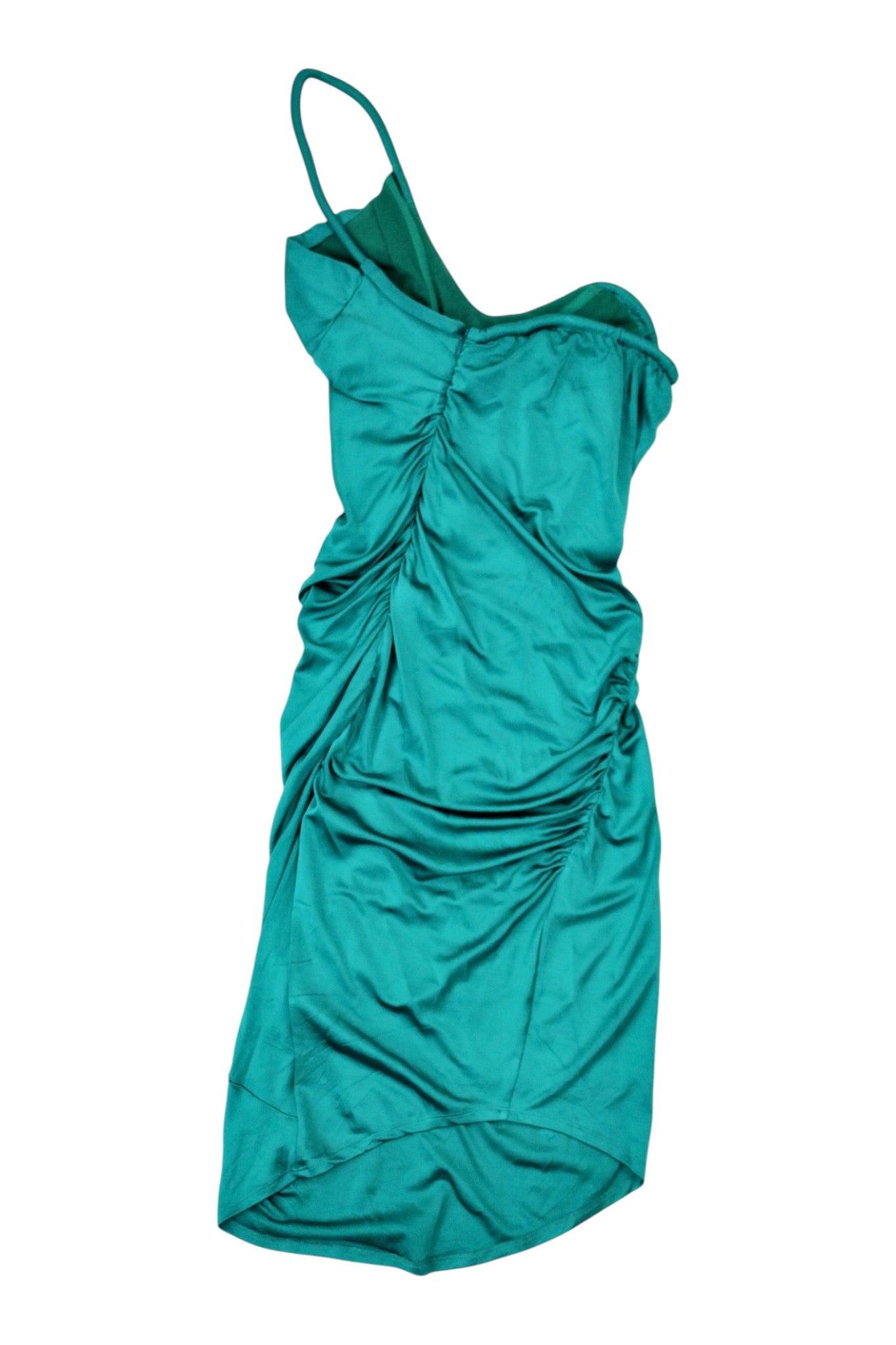 Et Ochs - Asymmetrical Gather Midi Dress