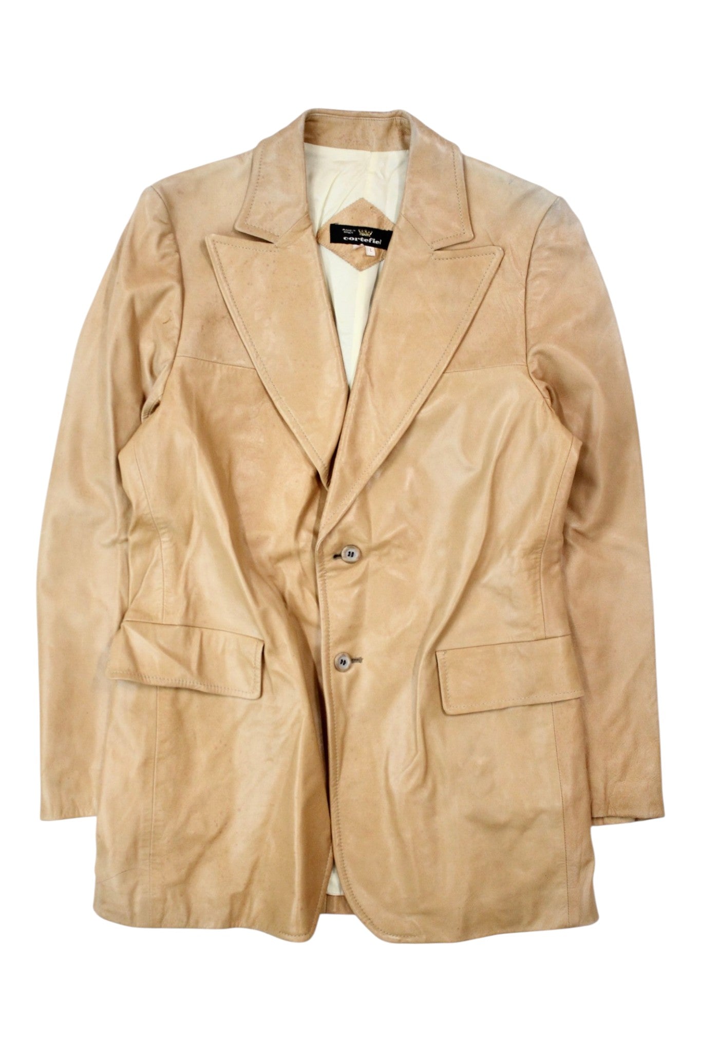 Cortefiel - Vintage Leather Jacket