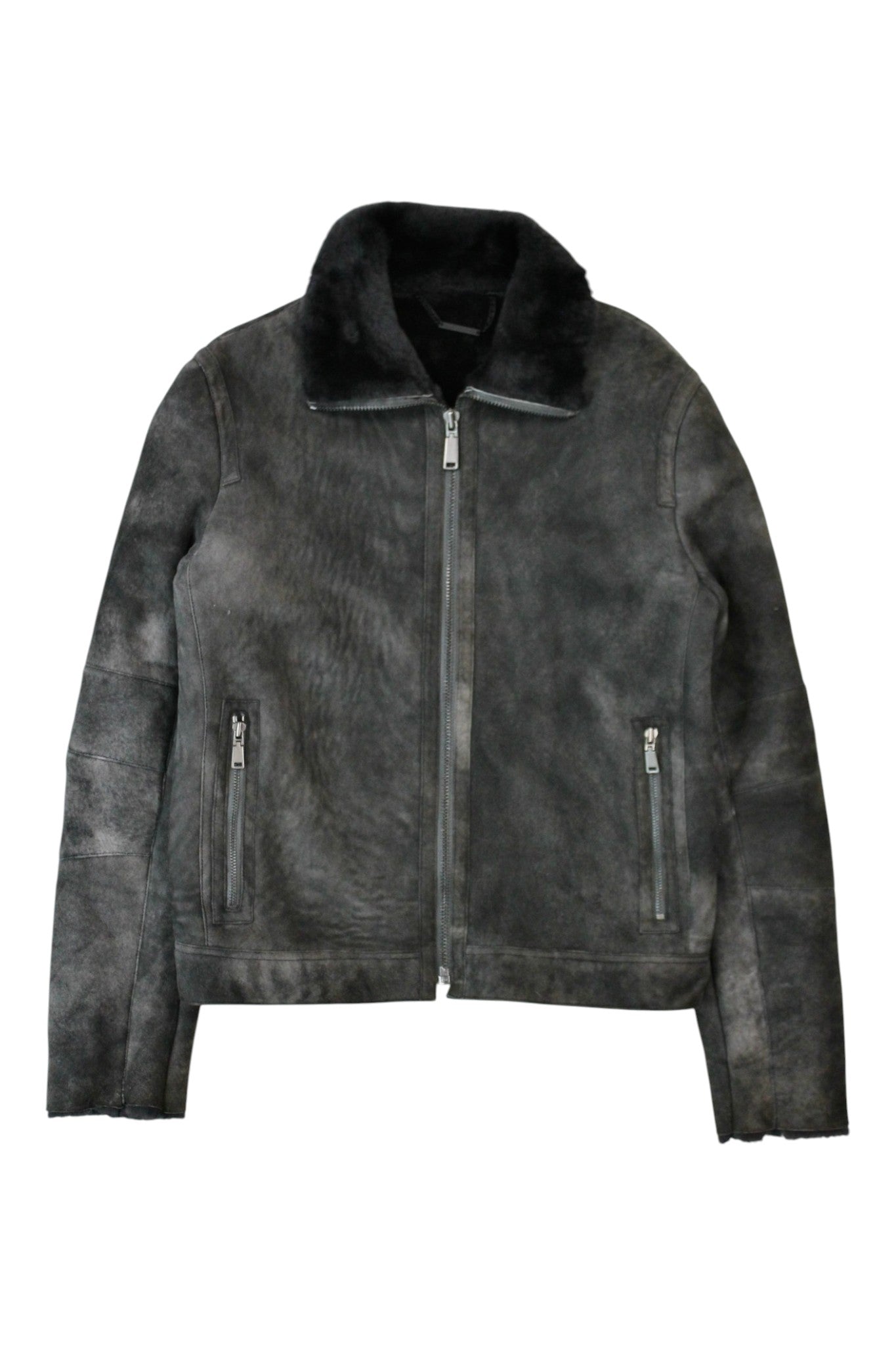 Elie Tahari - Suede and Real Fur Jacket