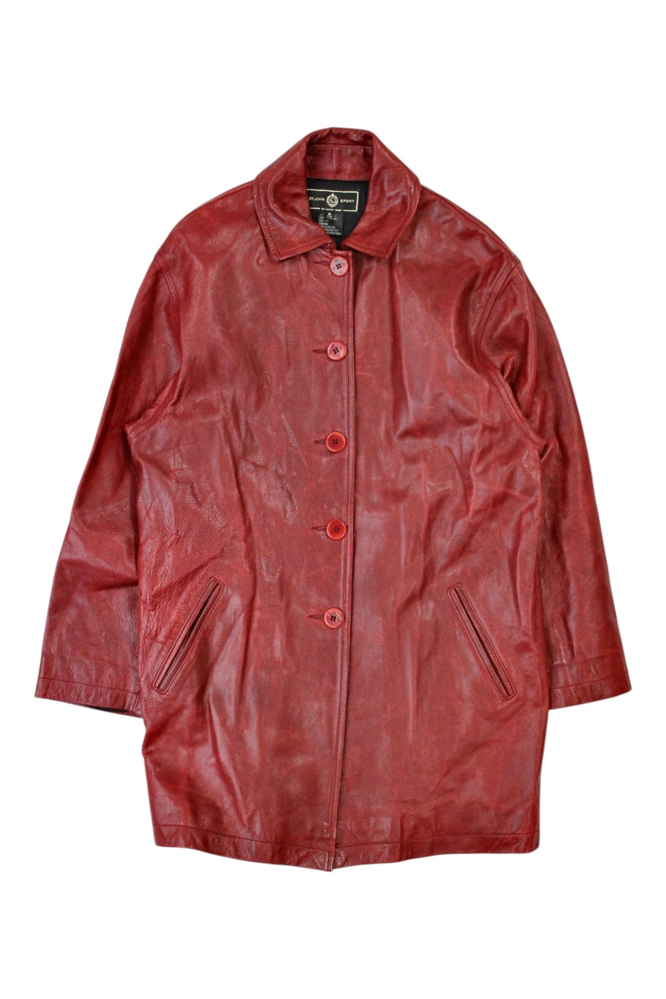 St. John Sport - Red Leather Jacket