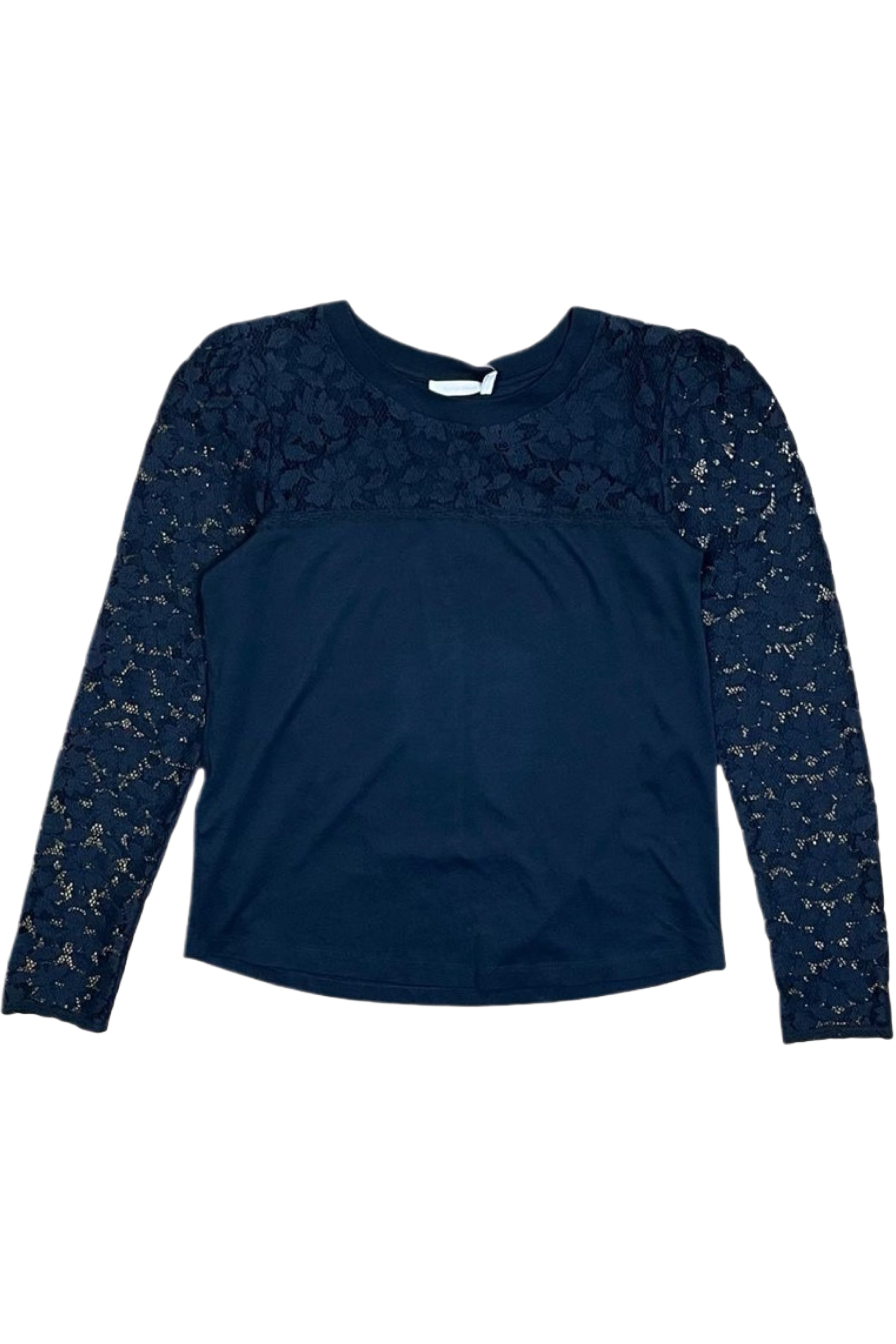 Lace details designer top