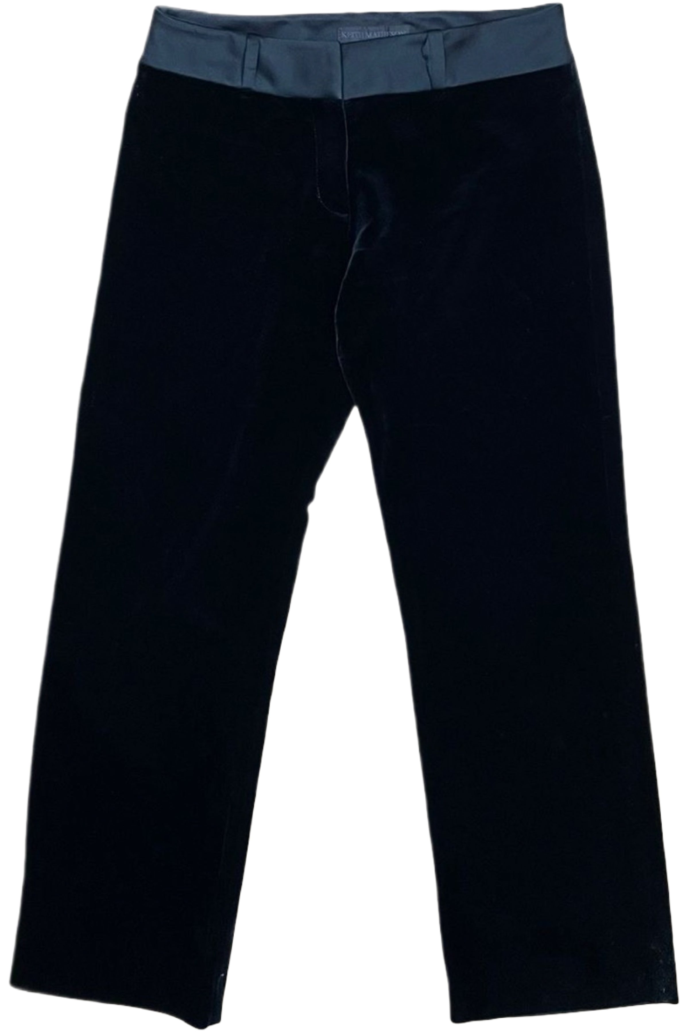Velvet straight leg pants