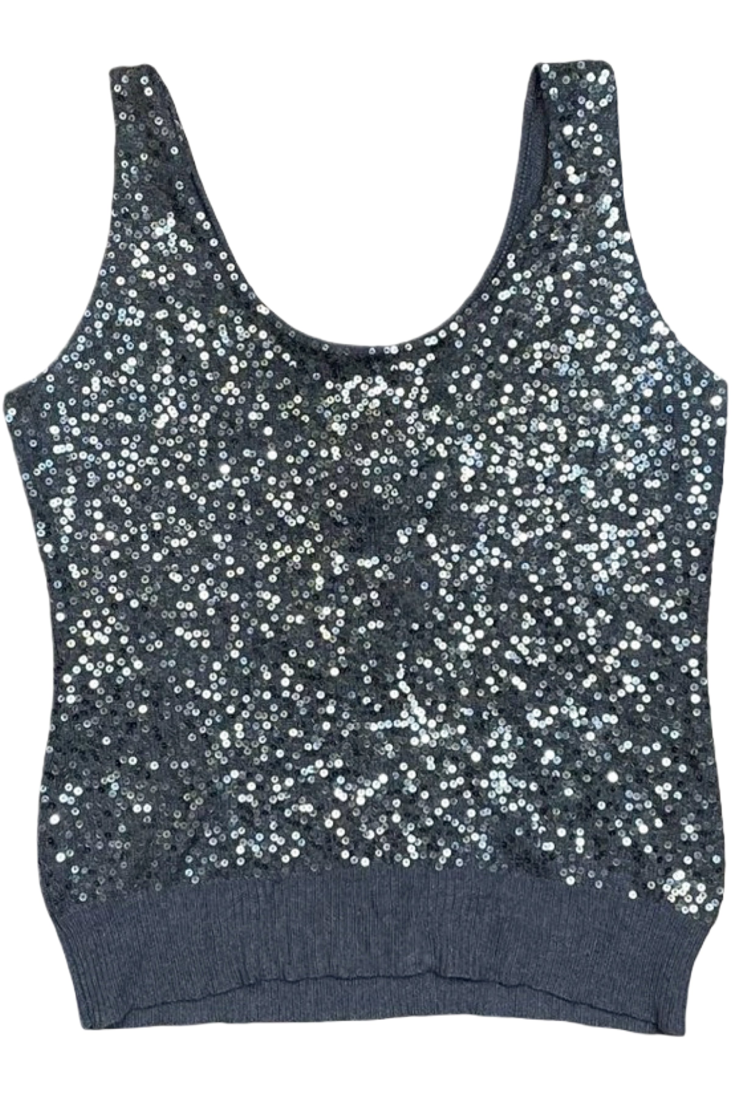 Silk Cashmere Sequin Singlet