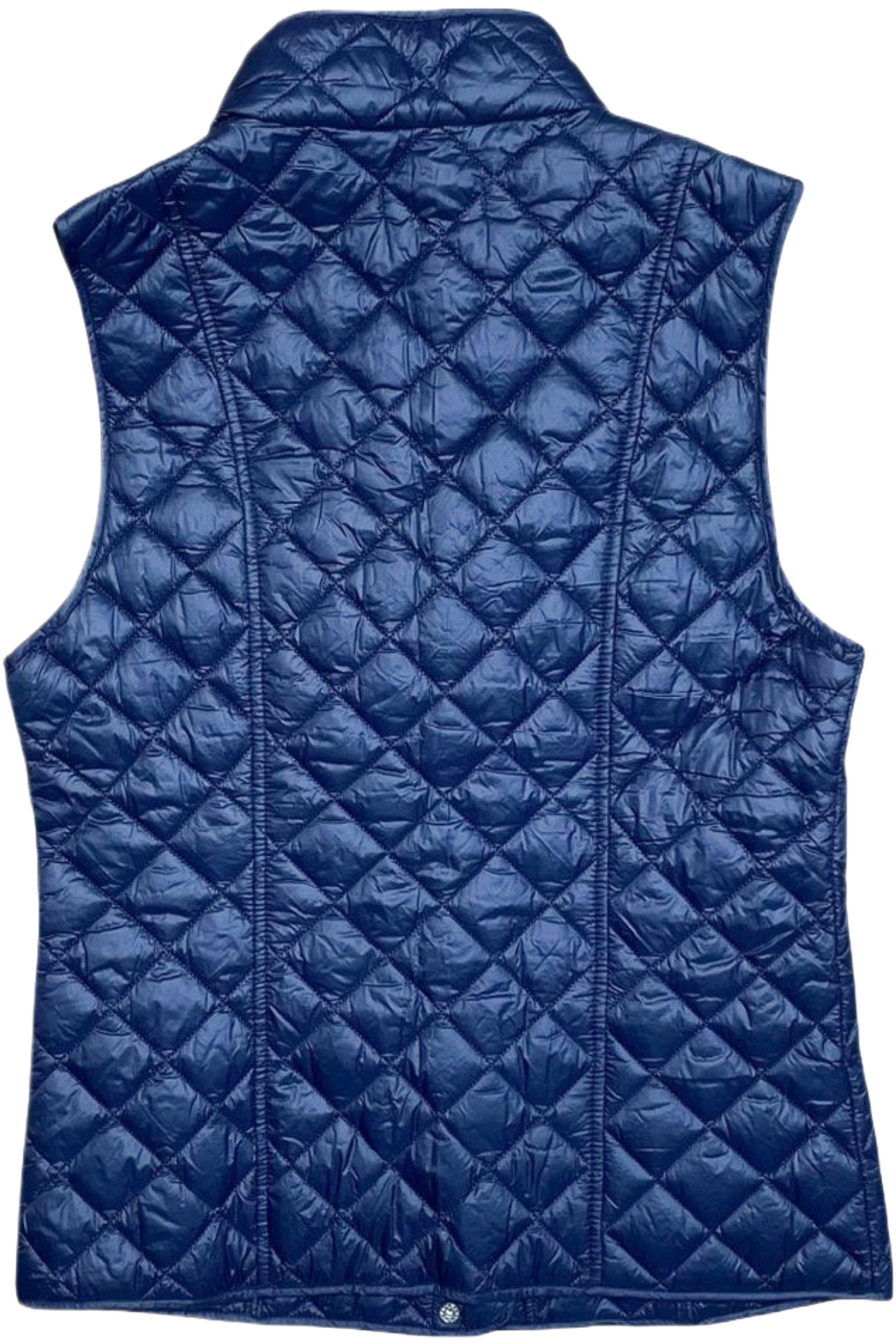 Quilted Navy Vest