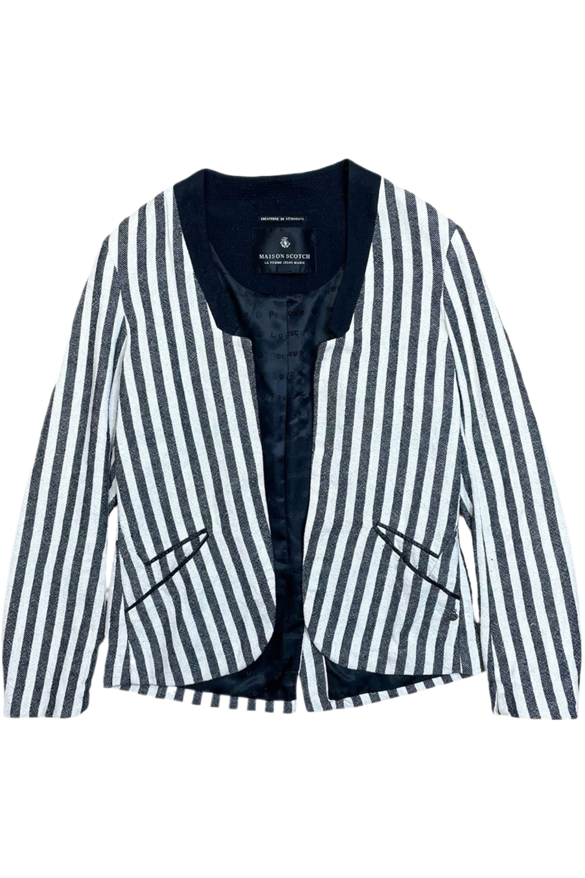 Linen Lined with Peace & Love Kimono Blazer