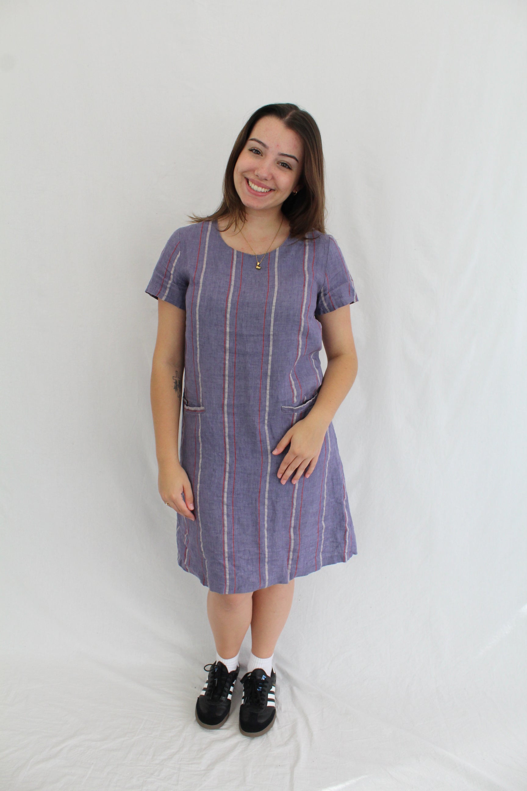 Twenty Seven Names - Striped Linen Dress