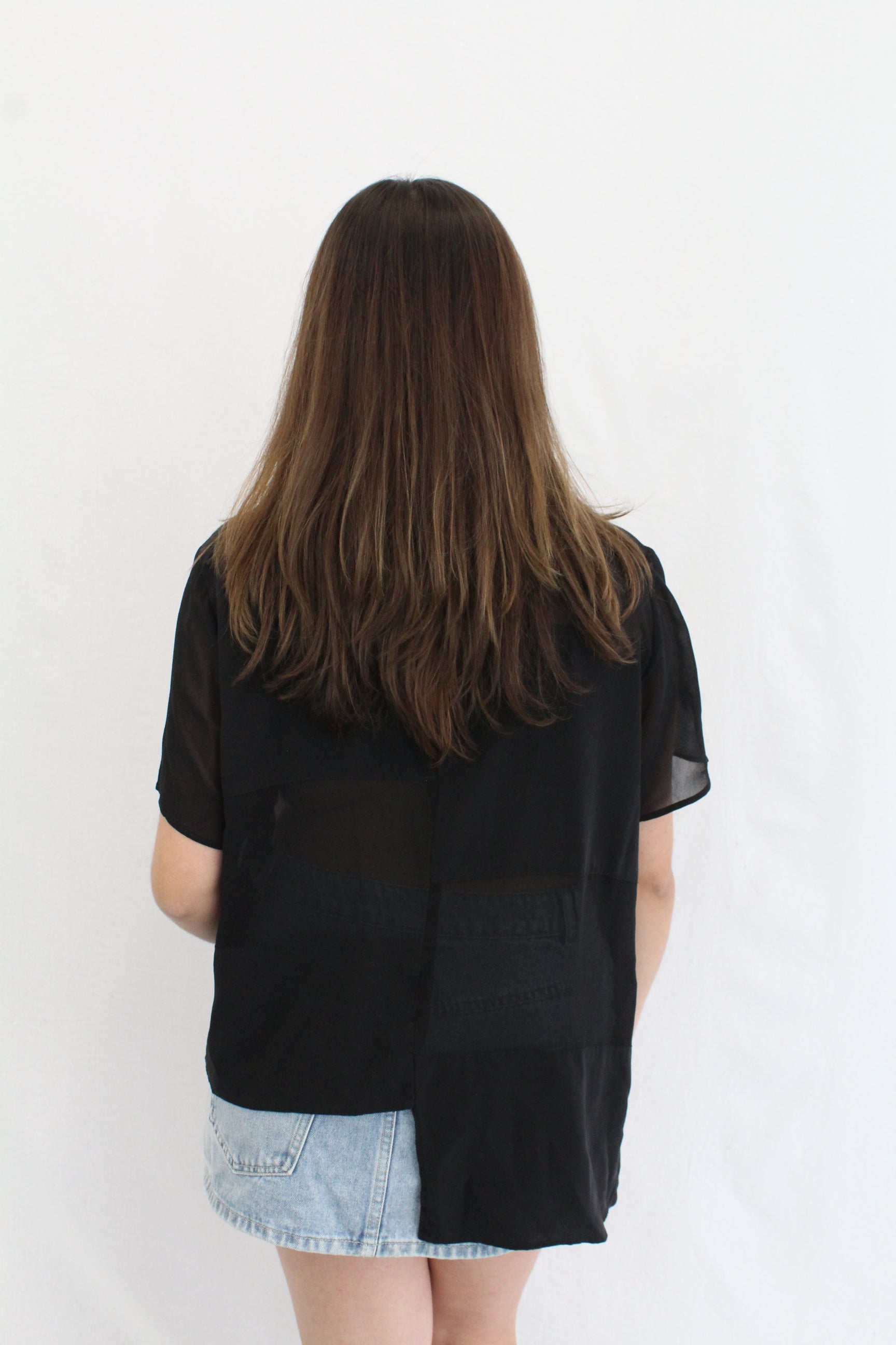 Taylor - Silk Patchwork Top