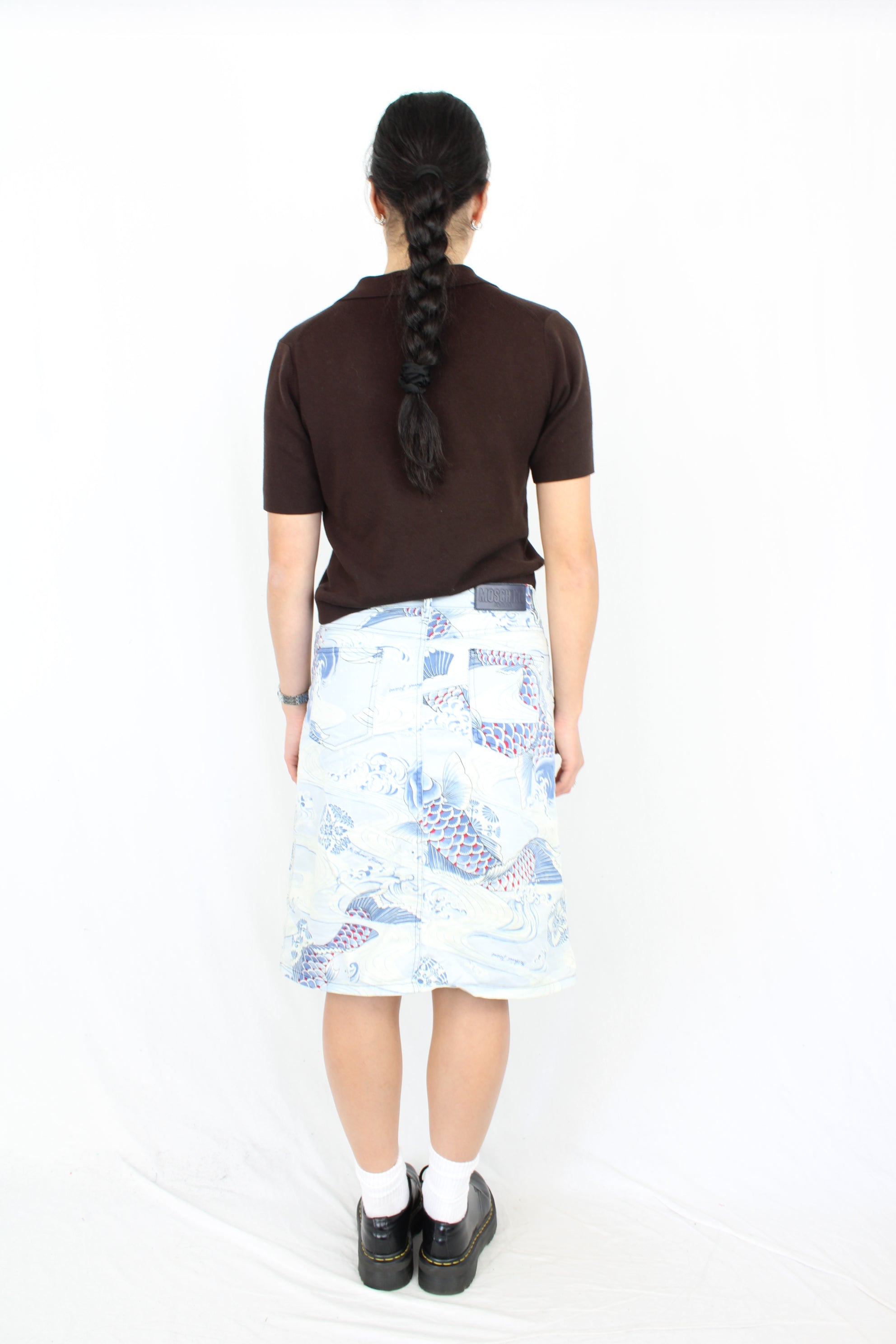 Moschino Jeans - Koi Fish Midi Skirt