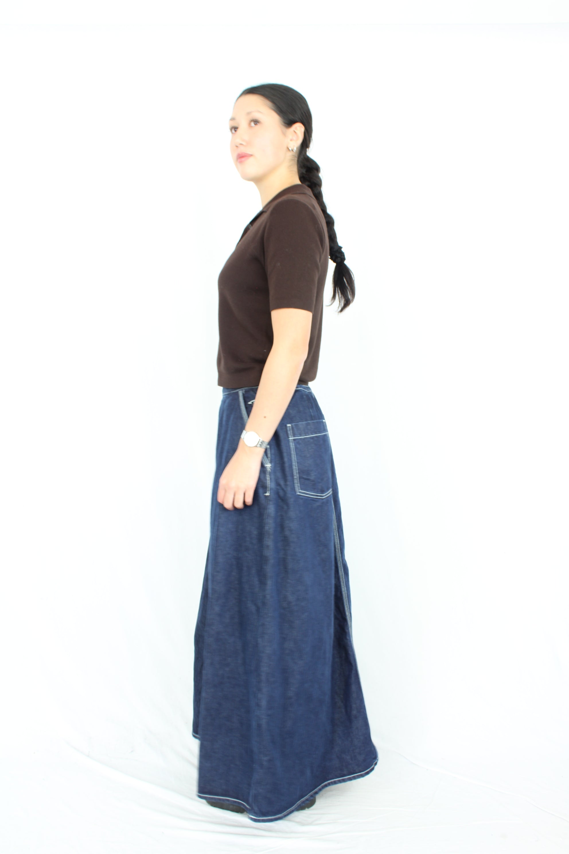 Kowtow - Dark Denim Maxi Skirt