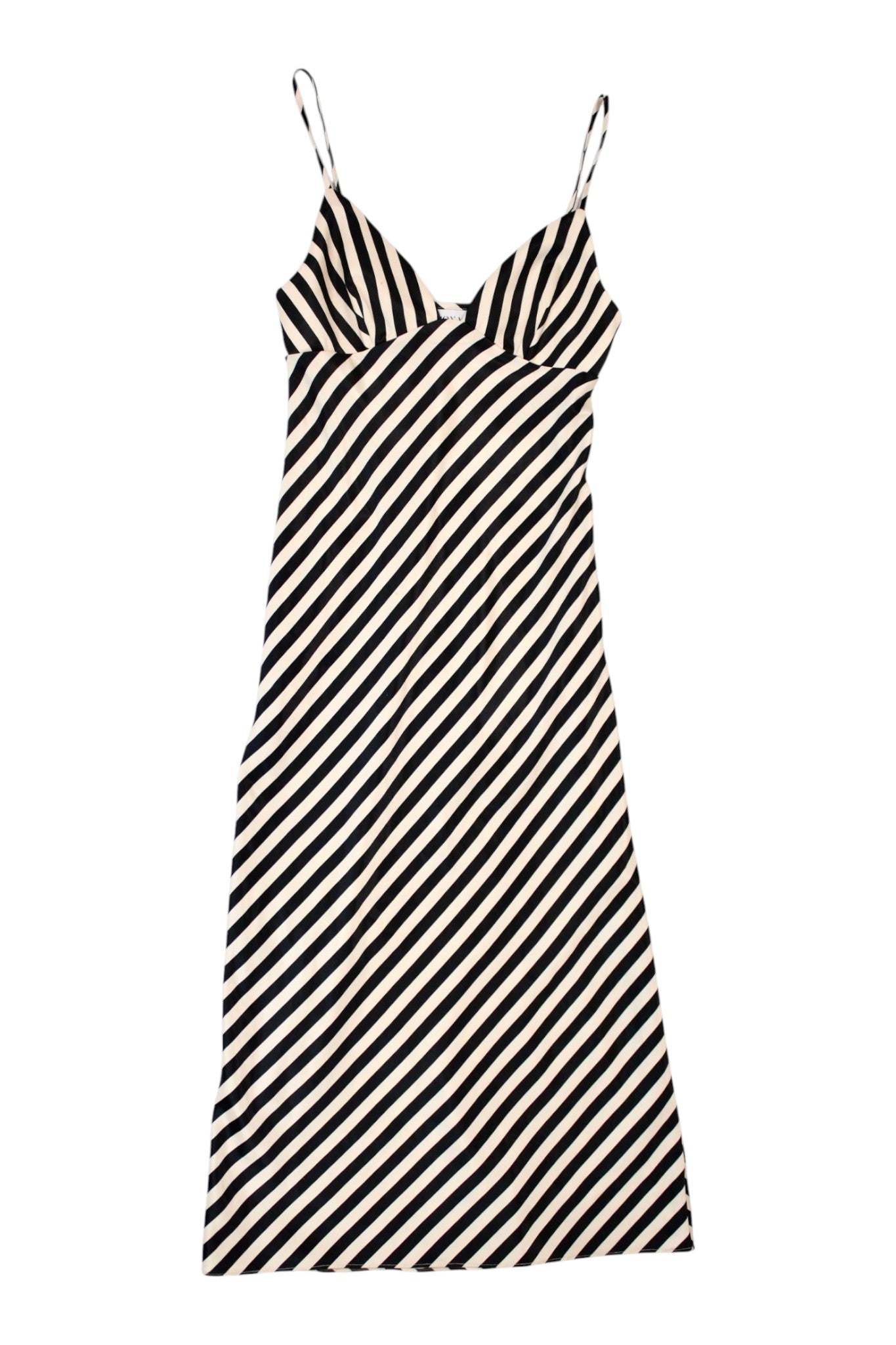 Shona Joy - Striped Satin Slip Dress