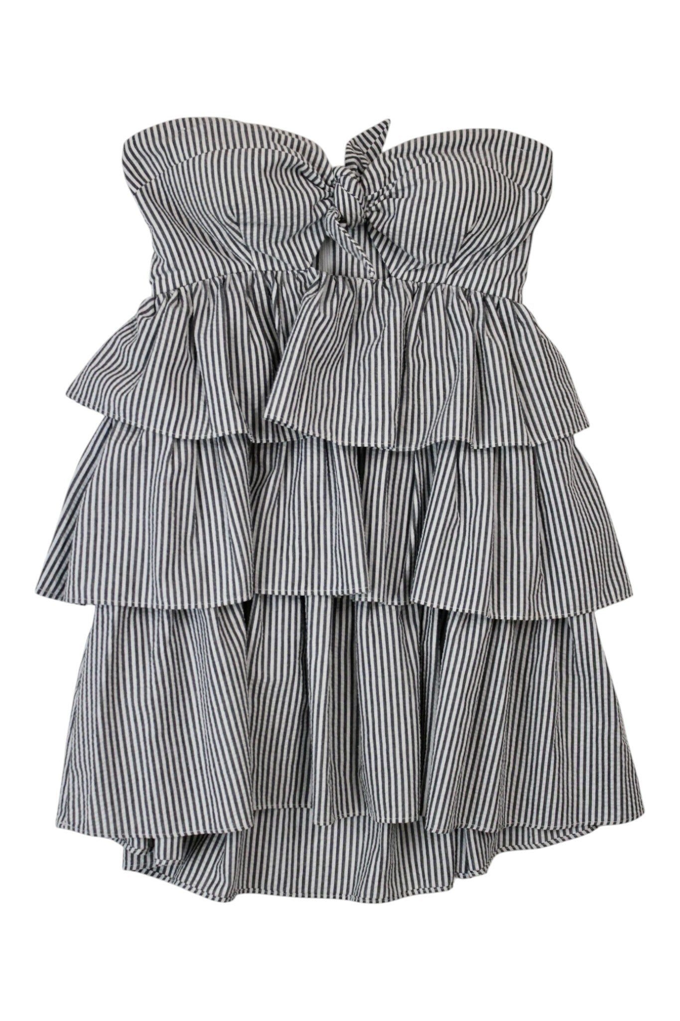 Shona Joy - Seersucker Frill Dress
