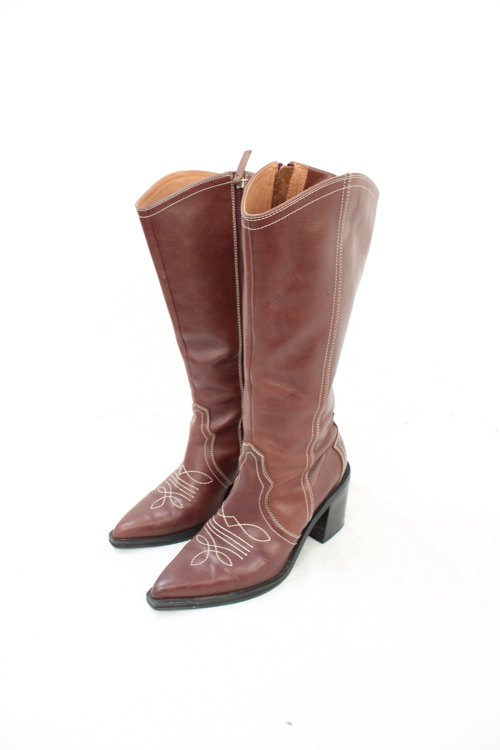 Mi Piaci - Leather Cowboy Boots