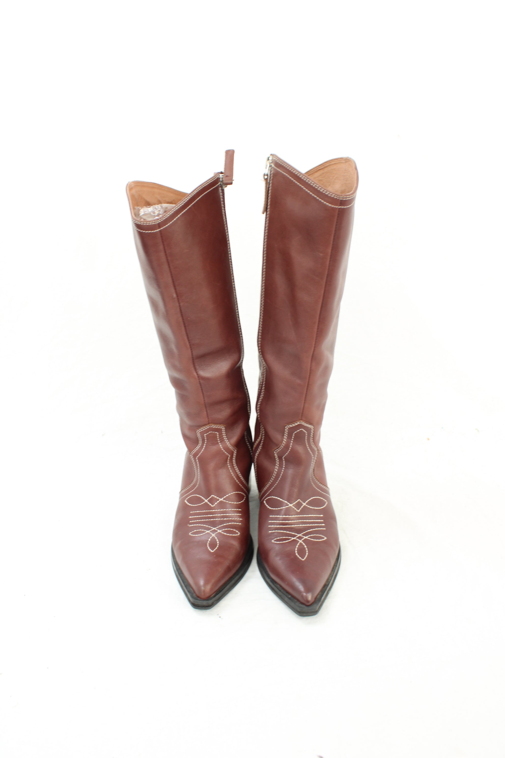 Mi Piaci - Leather Cowboy Boots