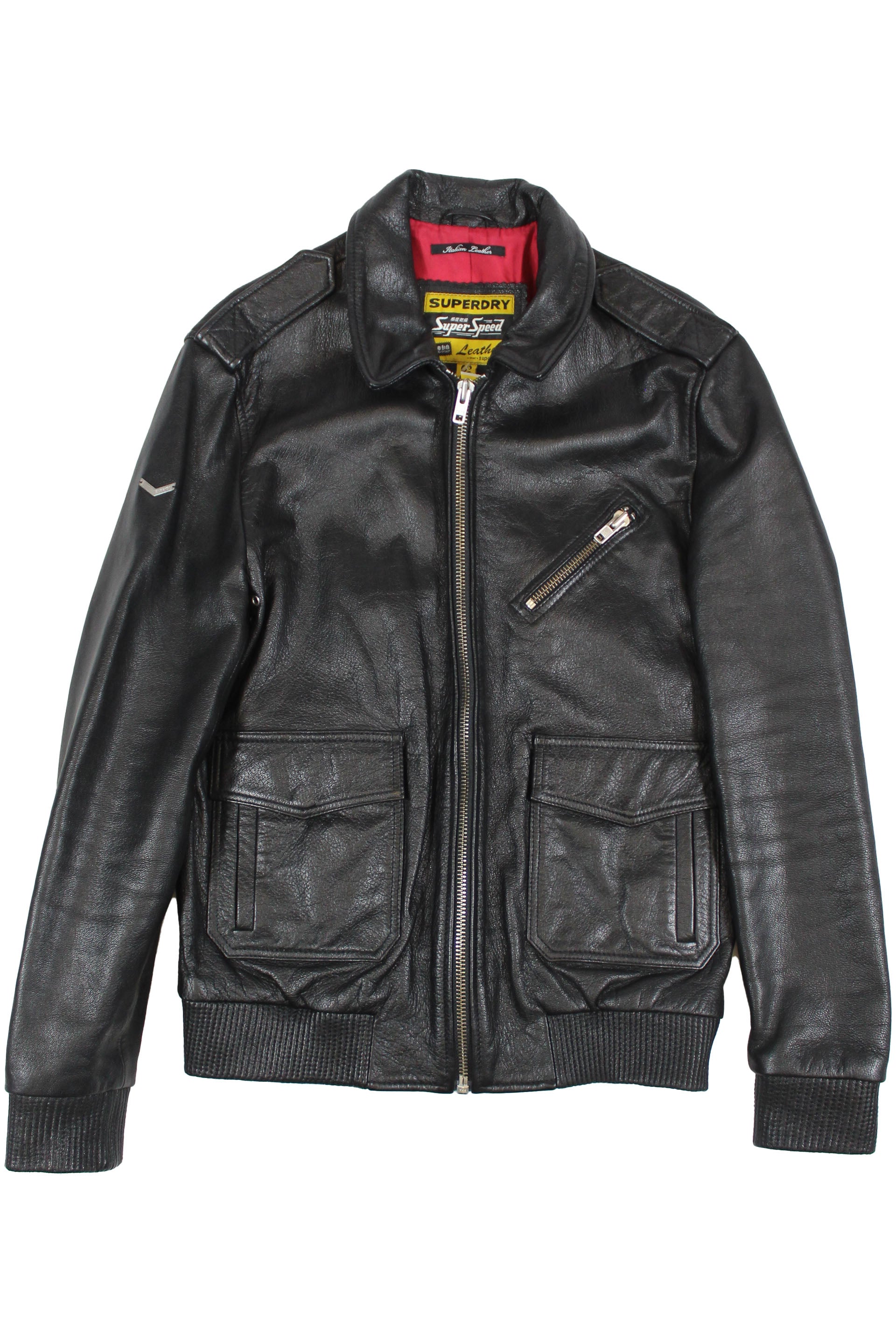Super Dry - Leather Jacket