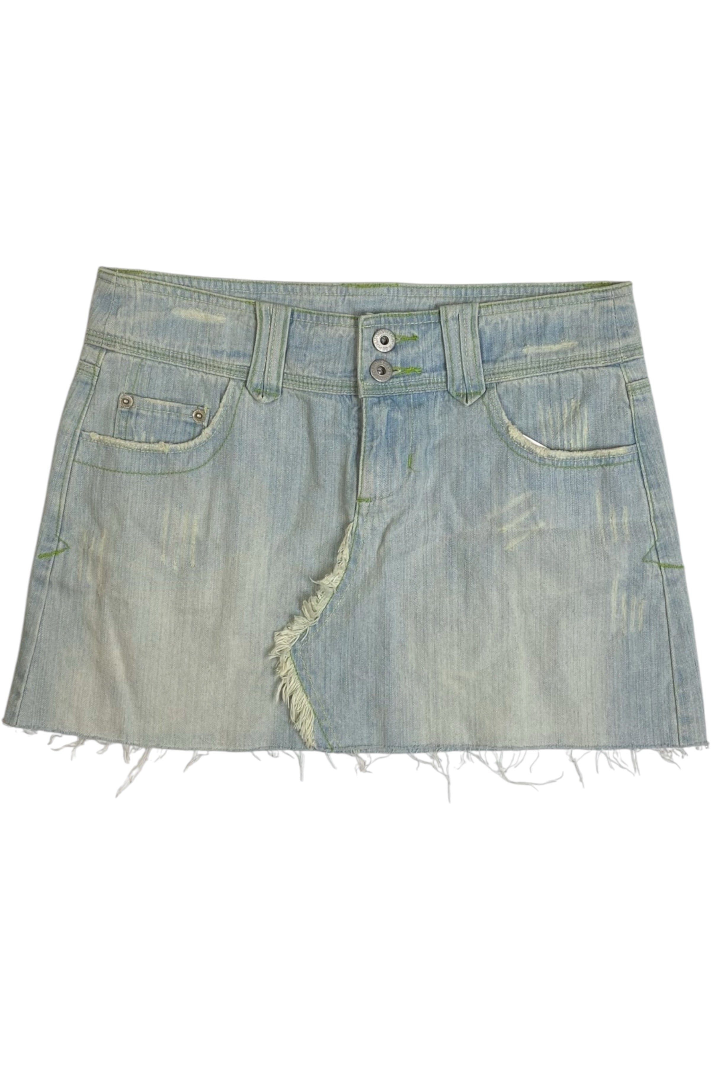Miss Posh Jeans - Distressed Look Mini Skirt