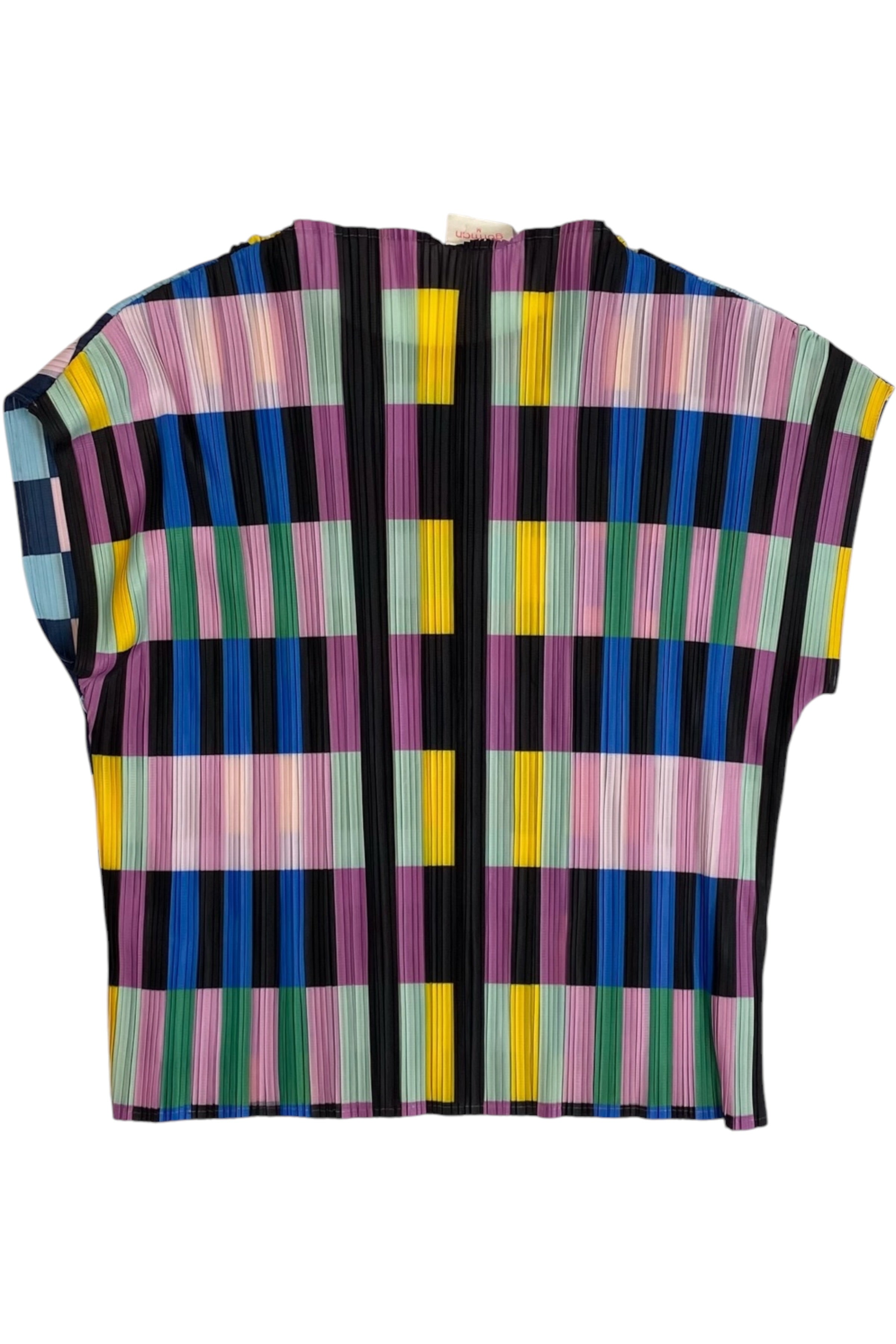 Gorman - Checkered Pleated Top