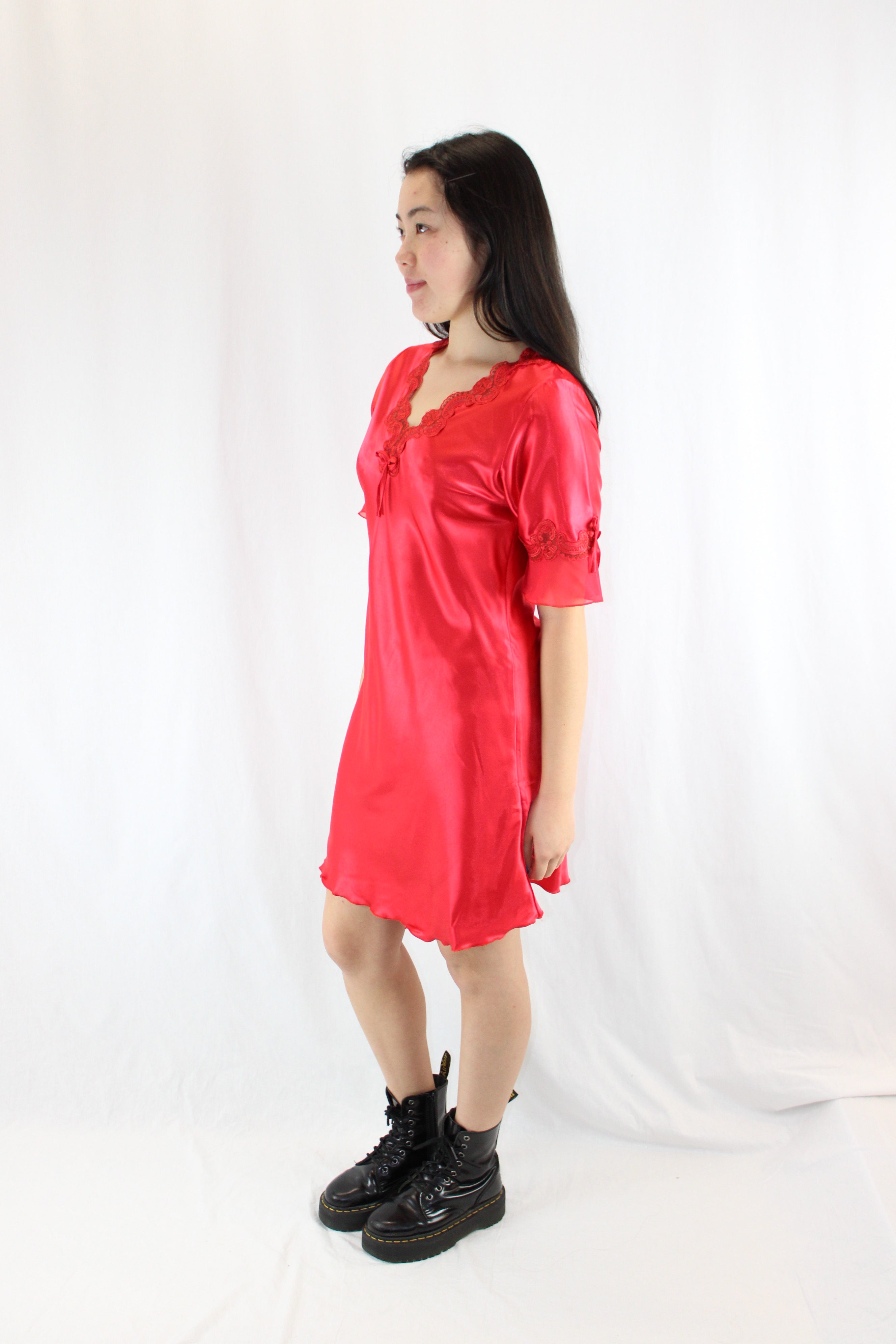 Satin Mini Dress