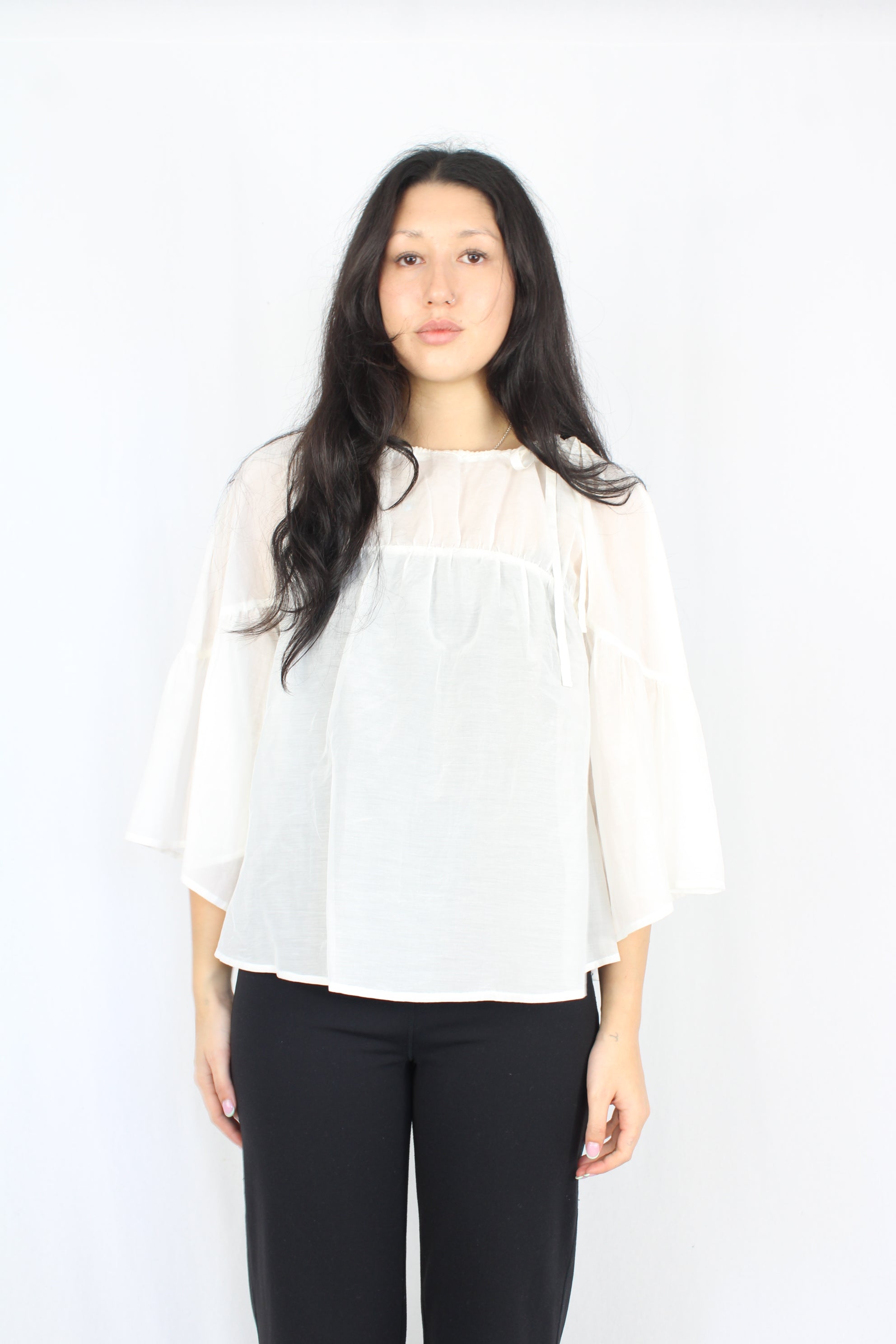 Marle - Sheer Flowy Top