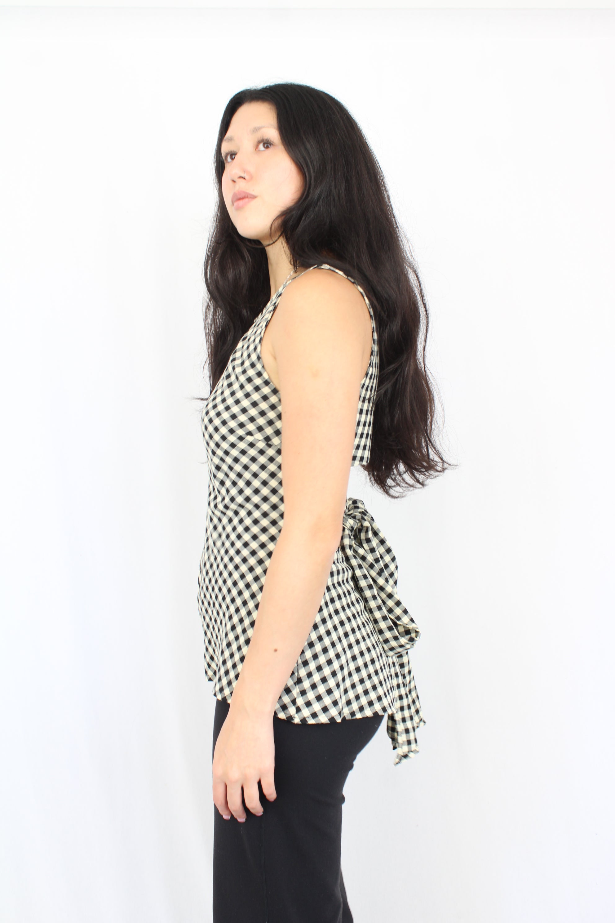 Ruby - Ava Gingham Bow Top