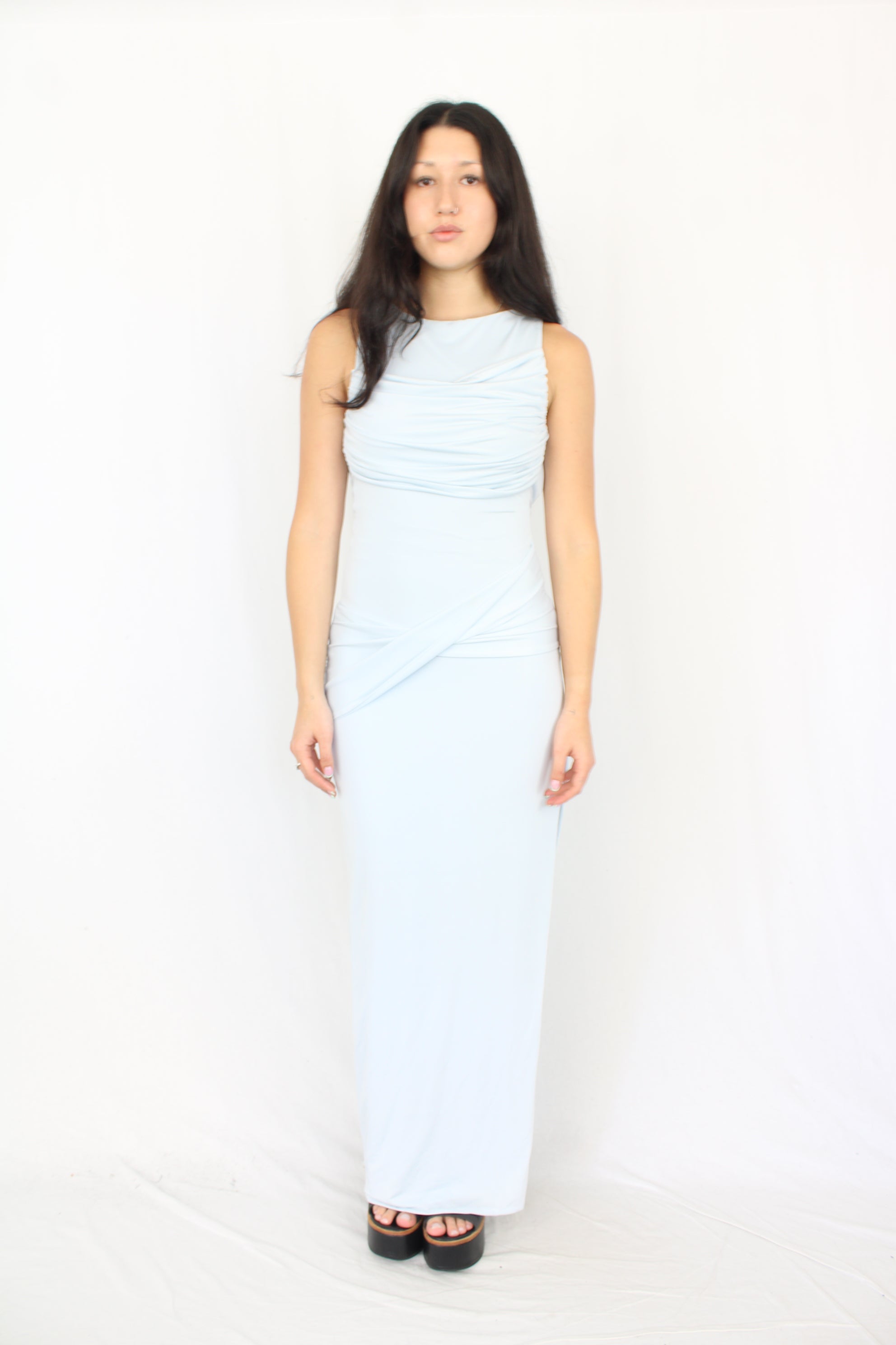 Meshki - Henley Slinky Drape Maxi Dress