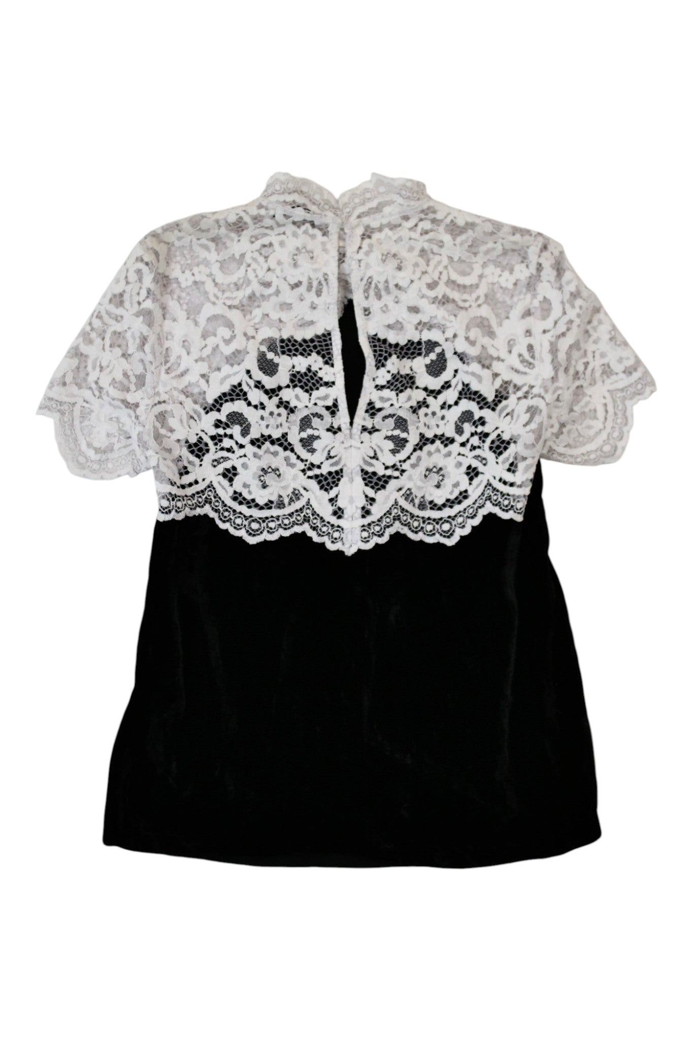 Sandro - Lace & Velvet Top