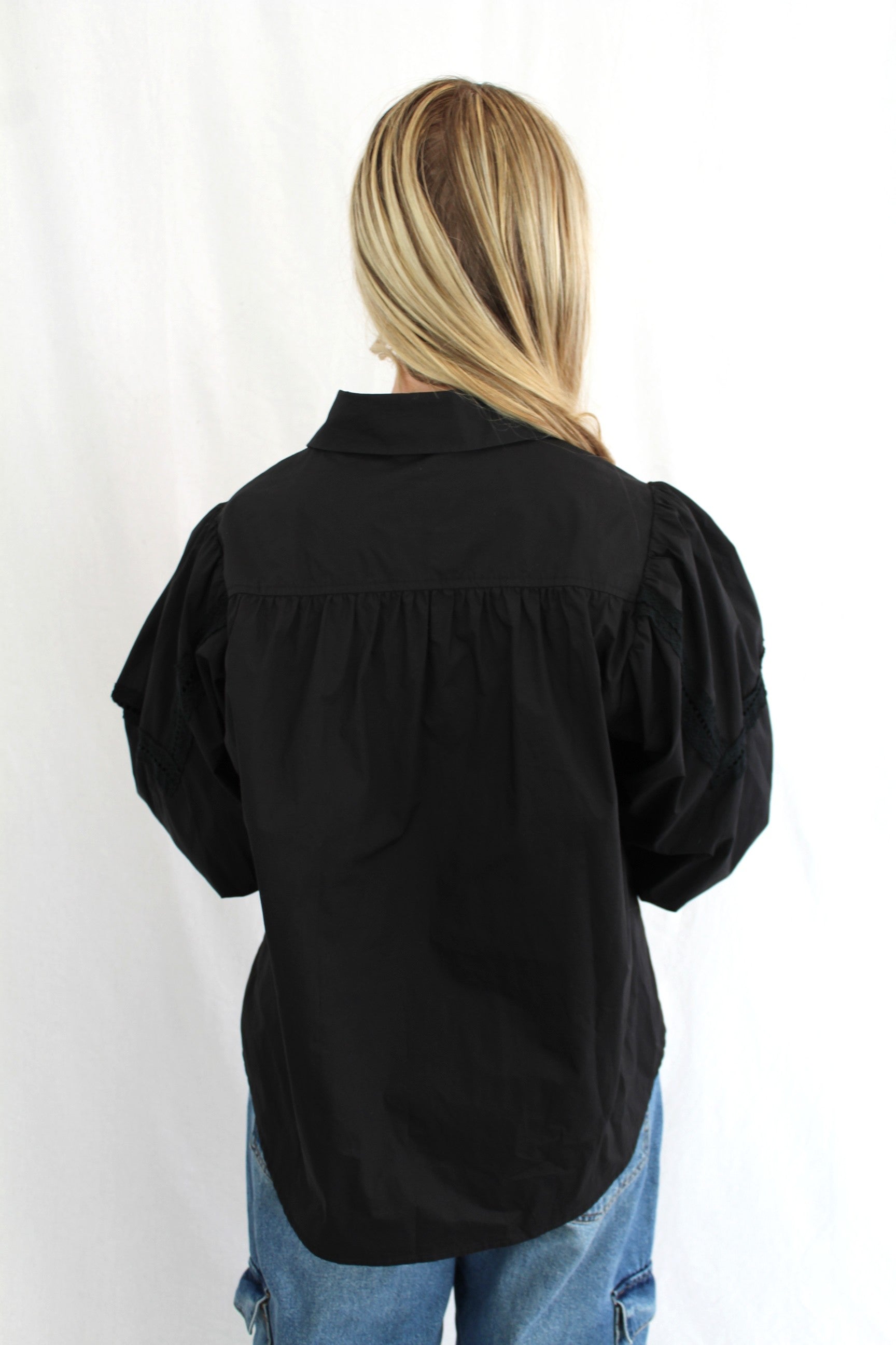 COOP. - Lace Trim Long Sleeve
