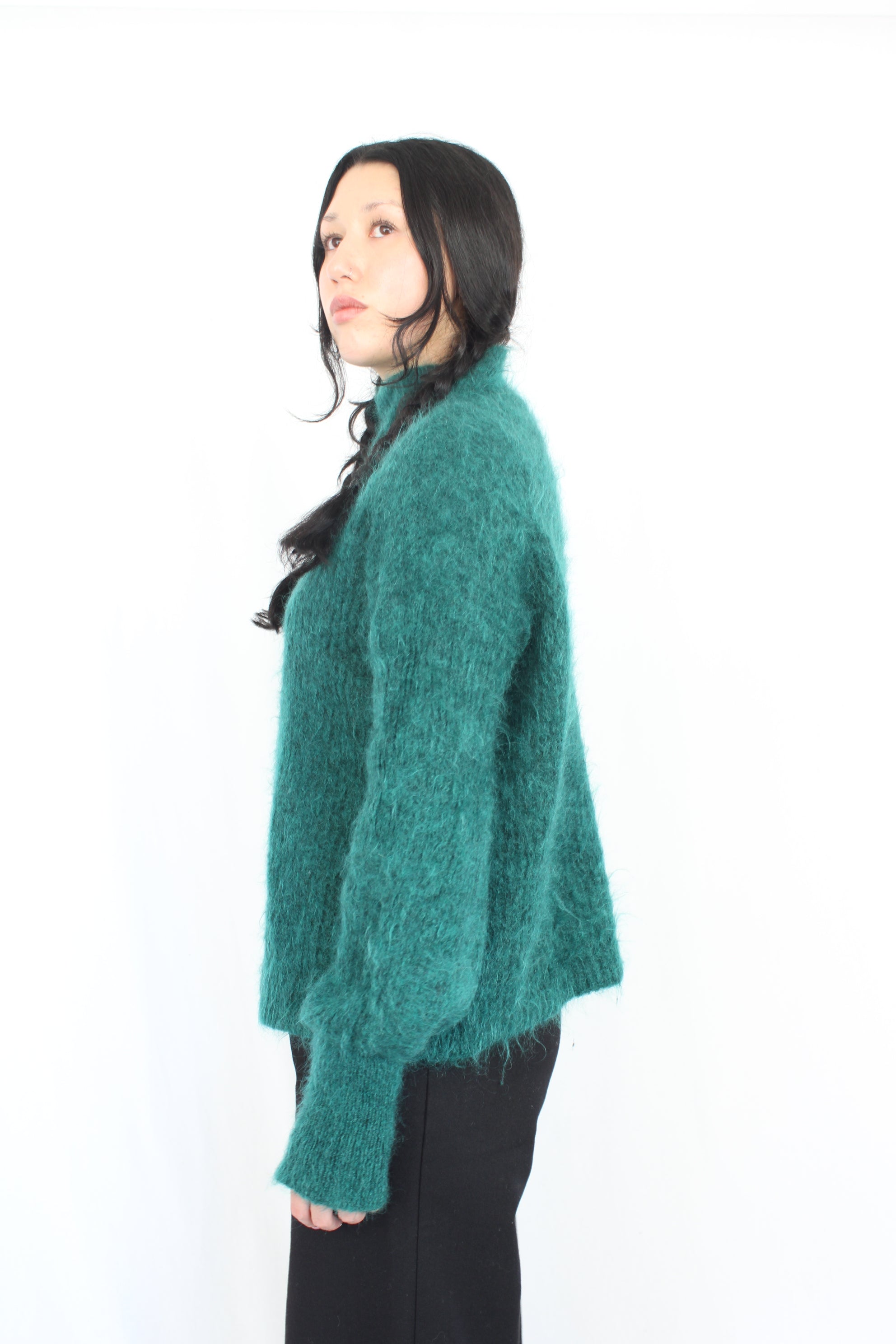 Country Road - Emerald Mohair Jumper