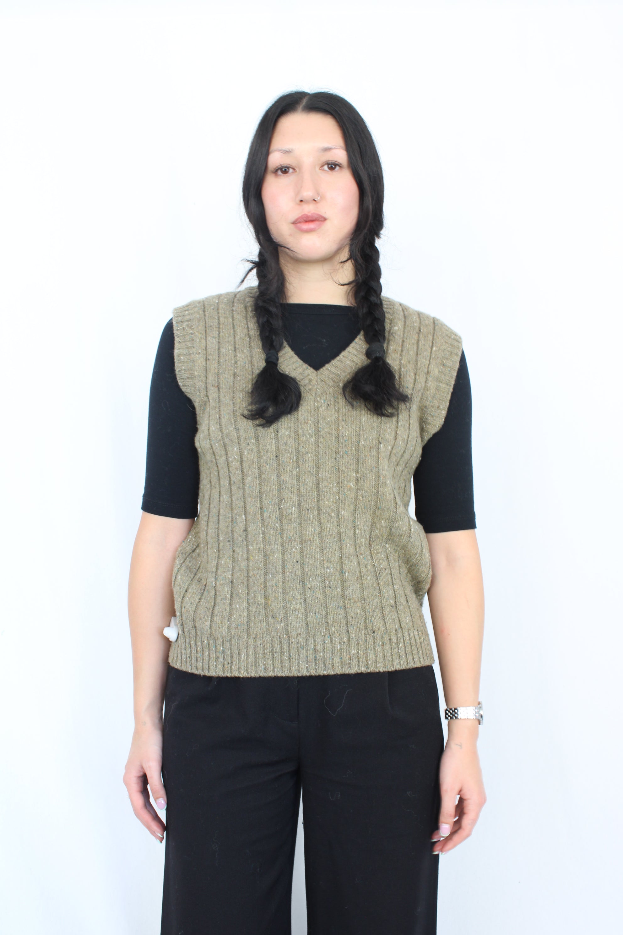 Sienne - Green Sweater Vest