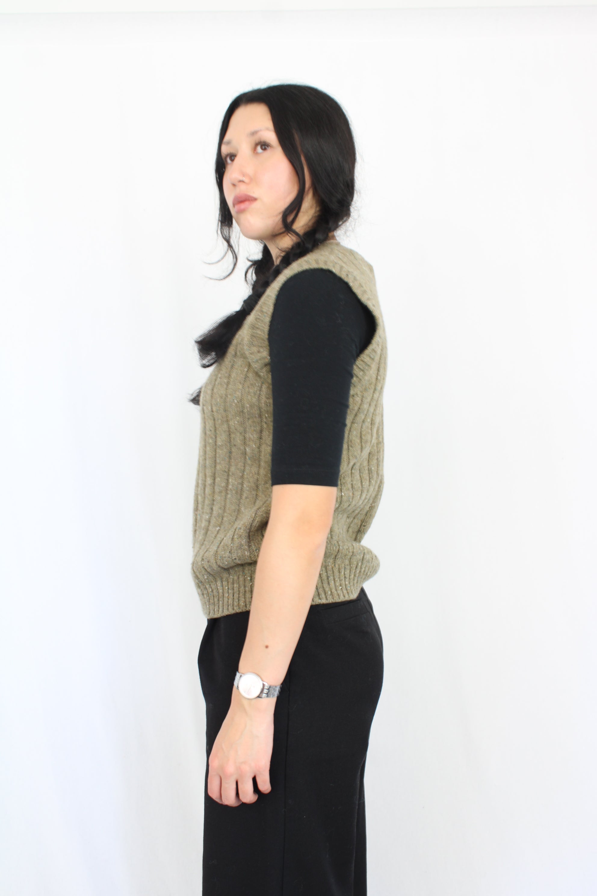Sienne - Green Sweater Vest