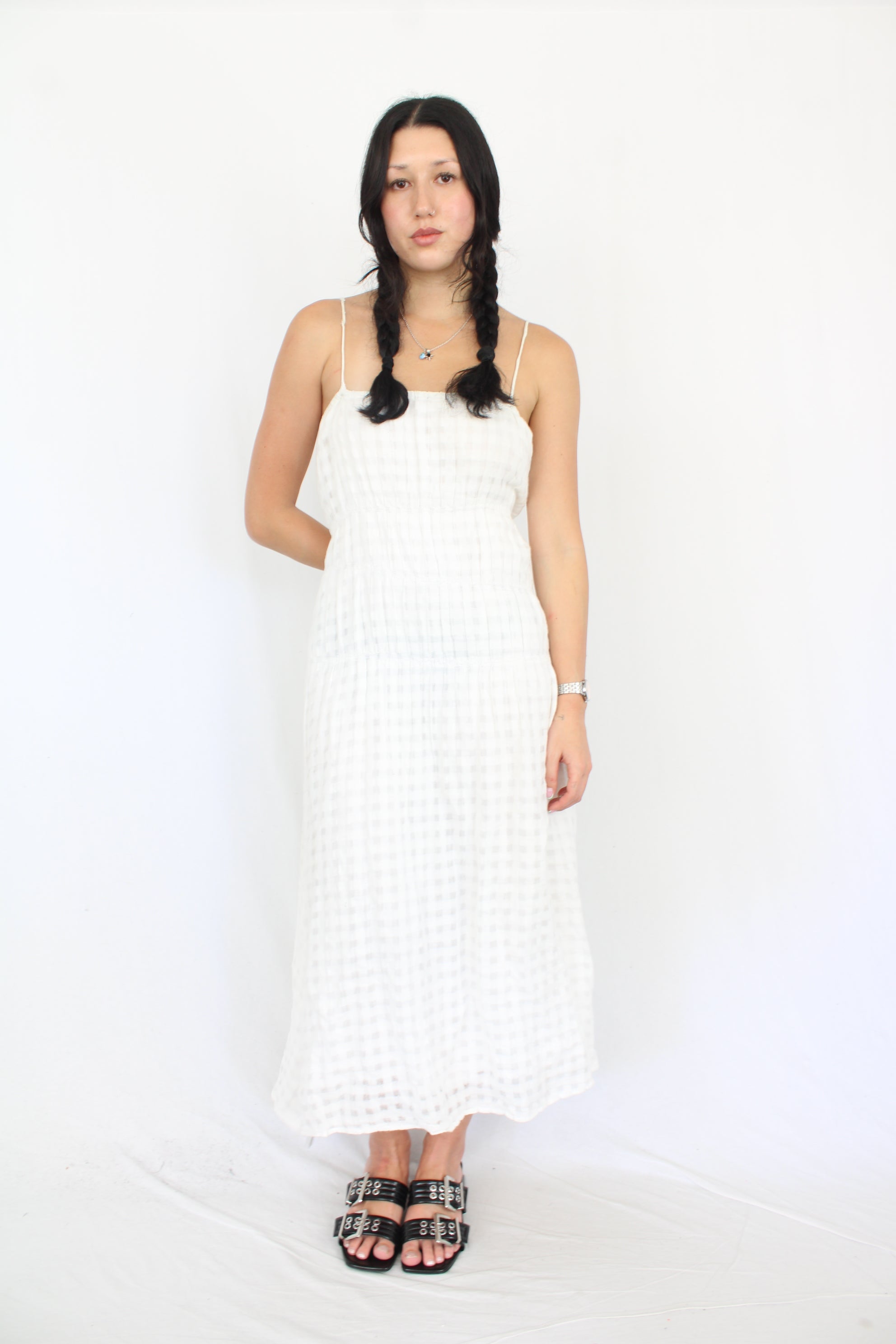 Marle - Gingham Linen Dress