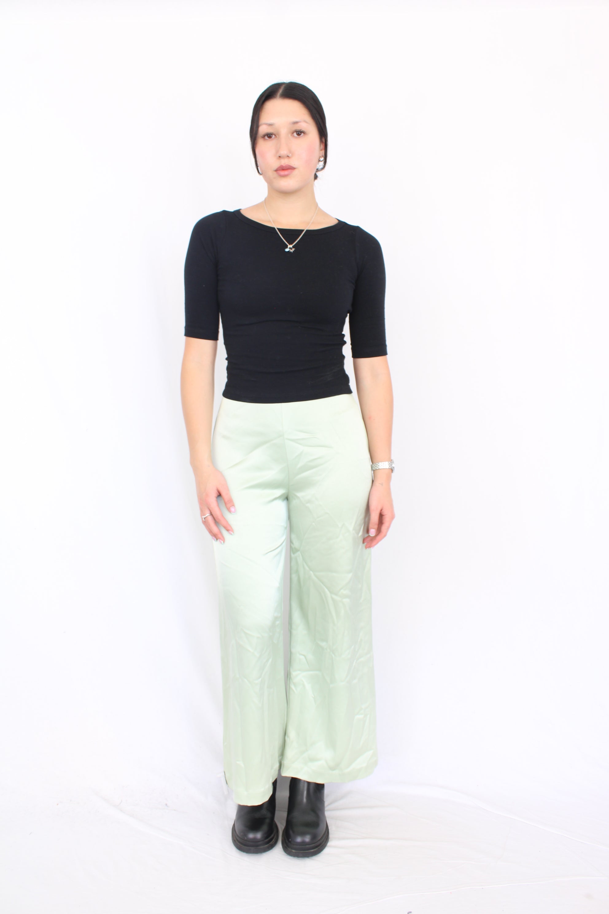 Liam - Satin Wide Leg Pants