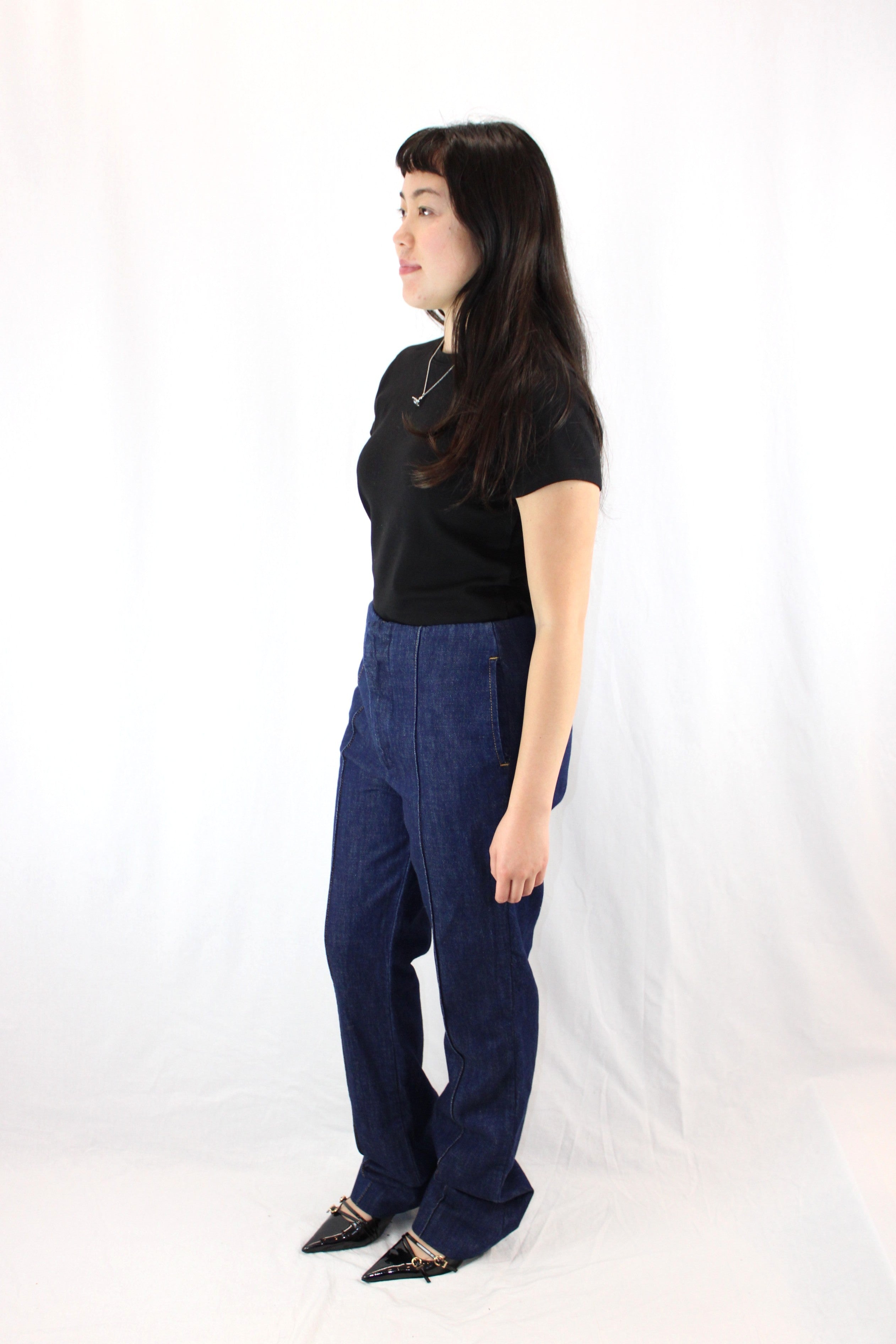 Frame - NWT Pintuck Denim Trouser