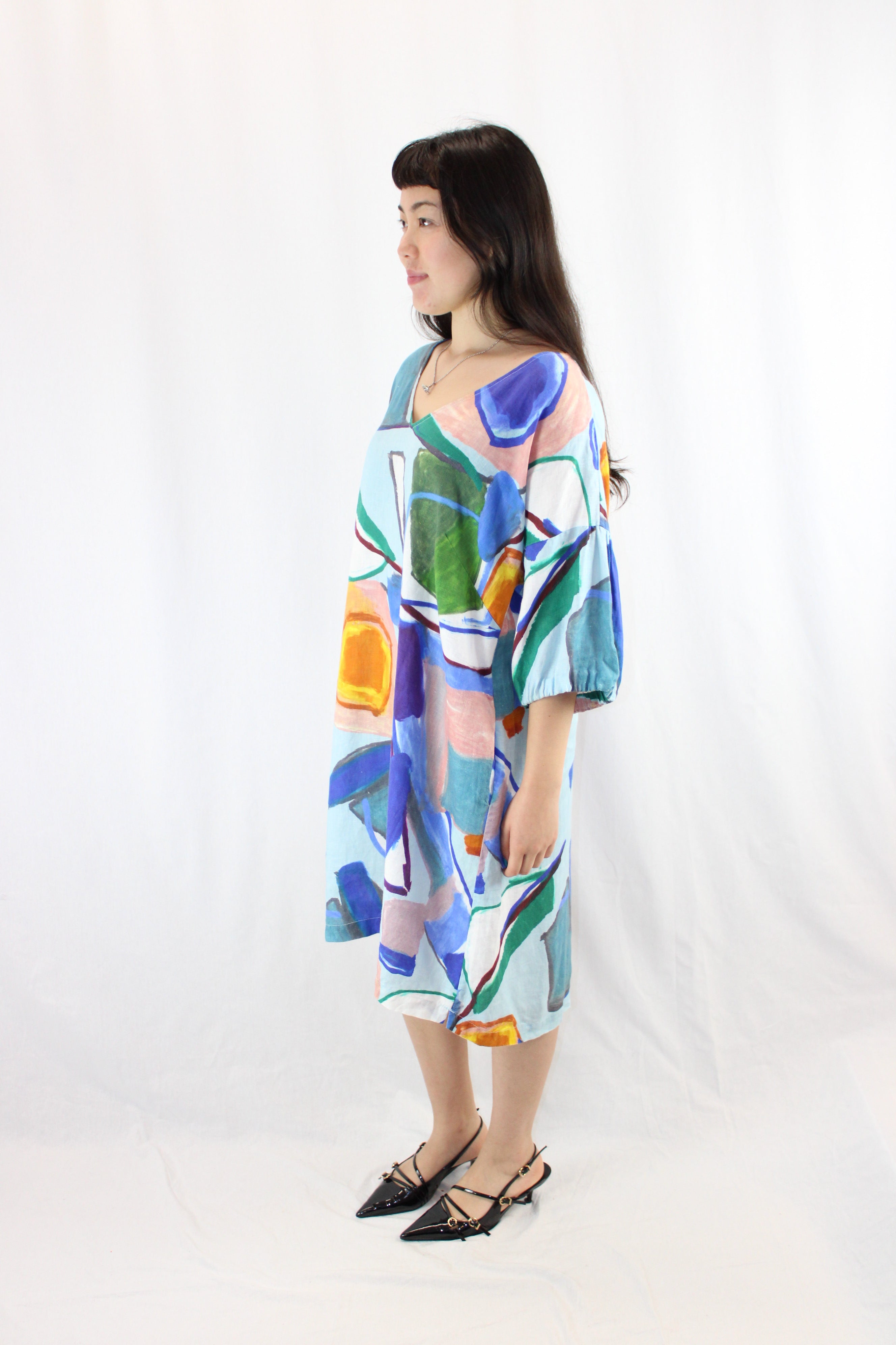 Elk - Abstract Linen Dress