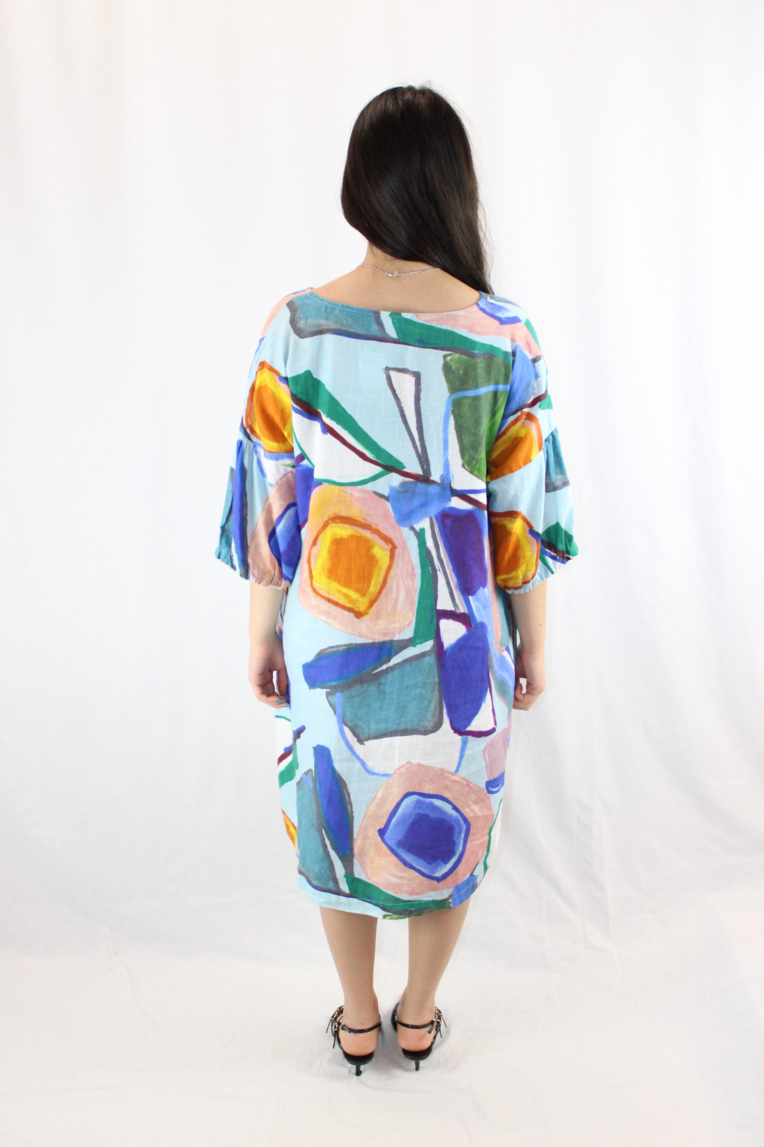 Elk - Abstract Linen Dress