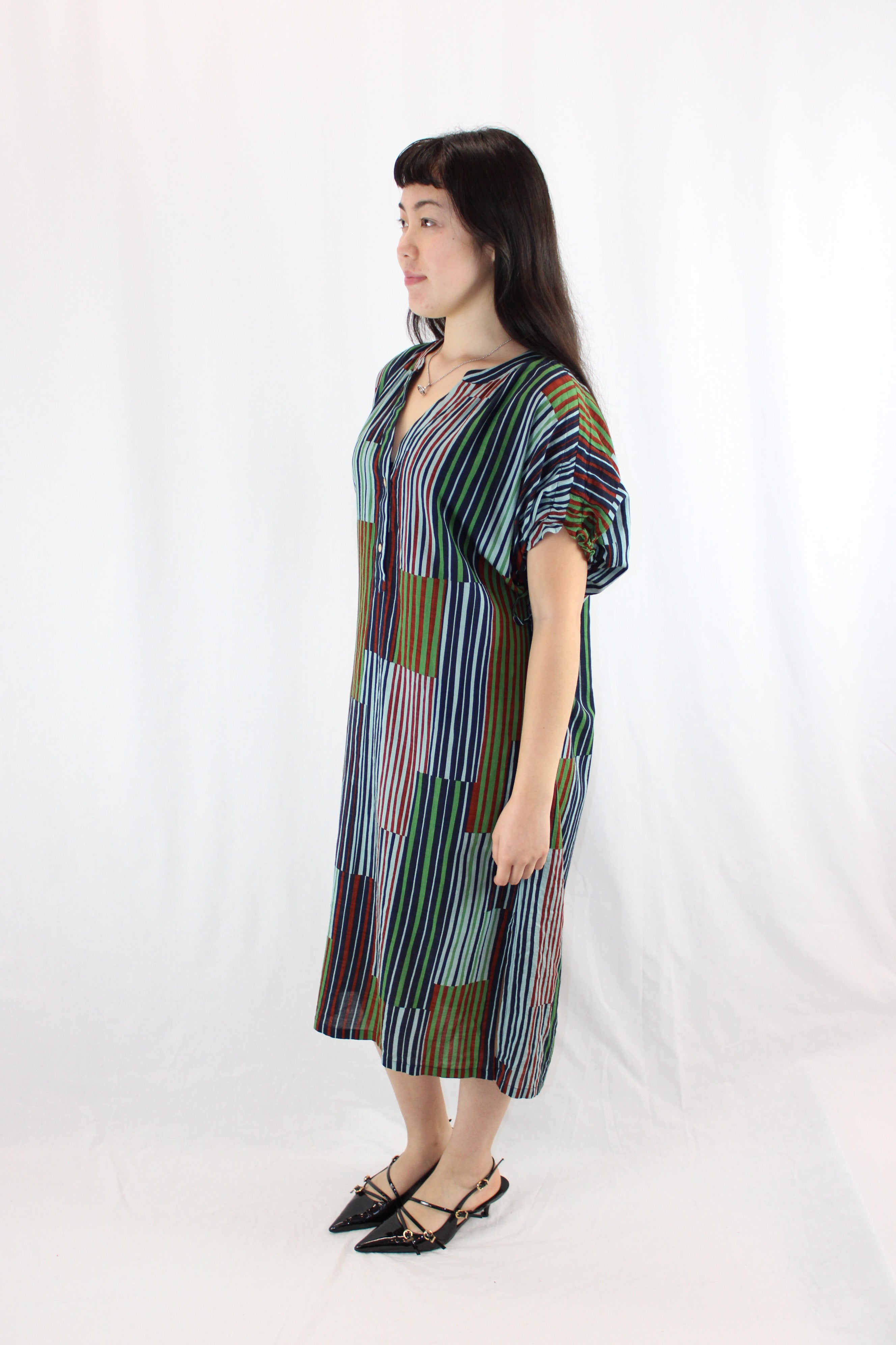 Nice Things Paloma S - Striped Patch Print Tunic Dress