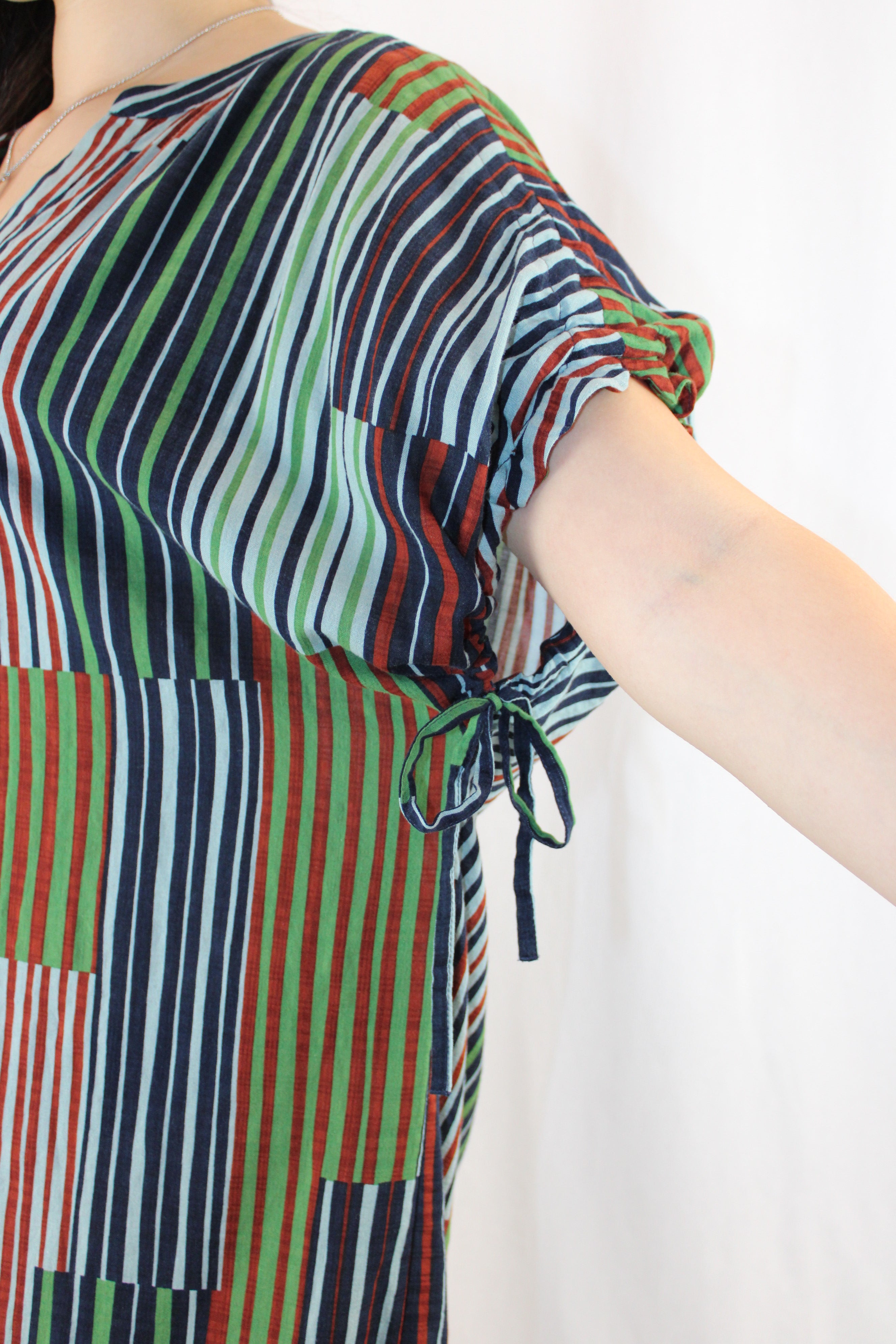Nice Things Paloma S - Striped Patch Print Tunic Dress