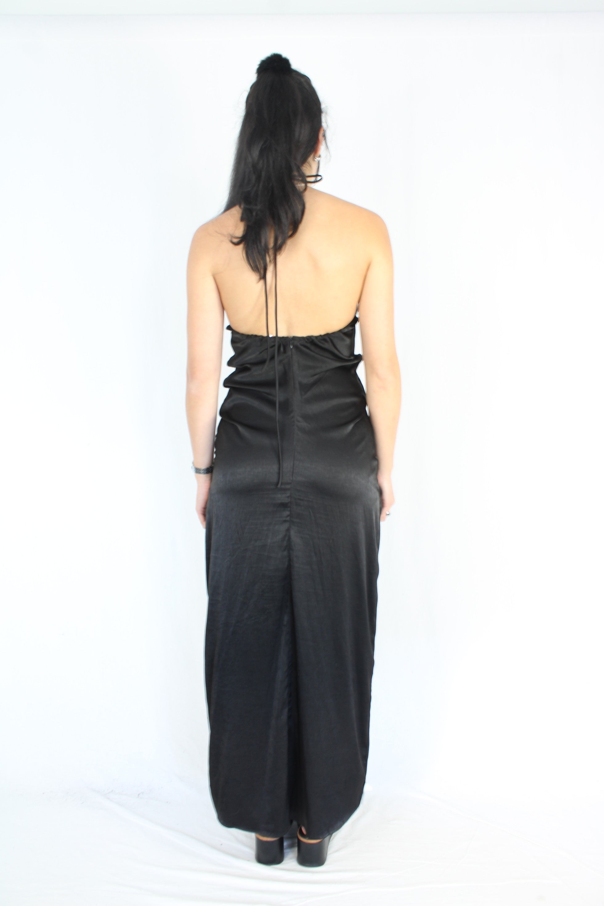 LTRO - Satin Drawstring Dress