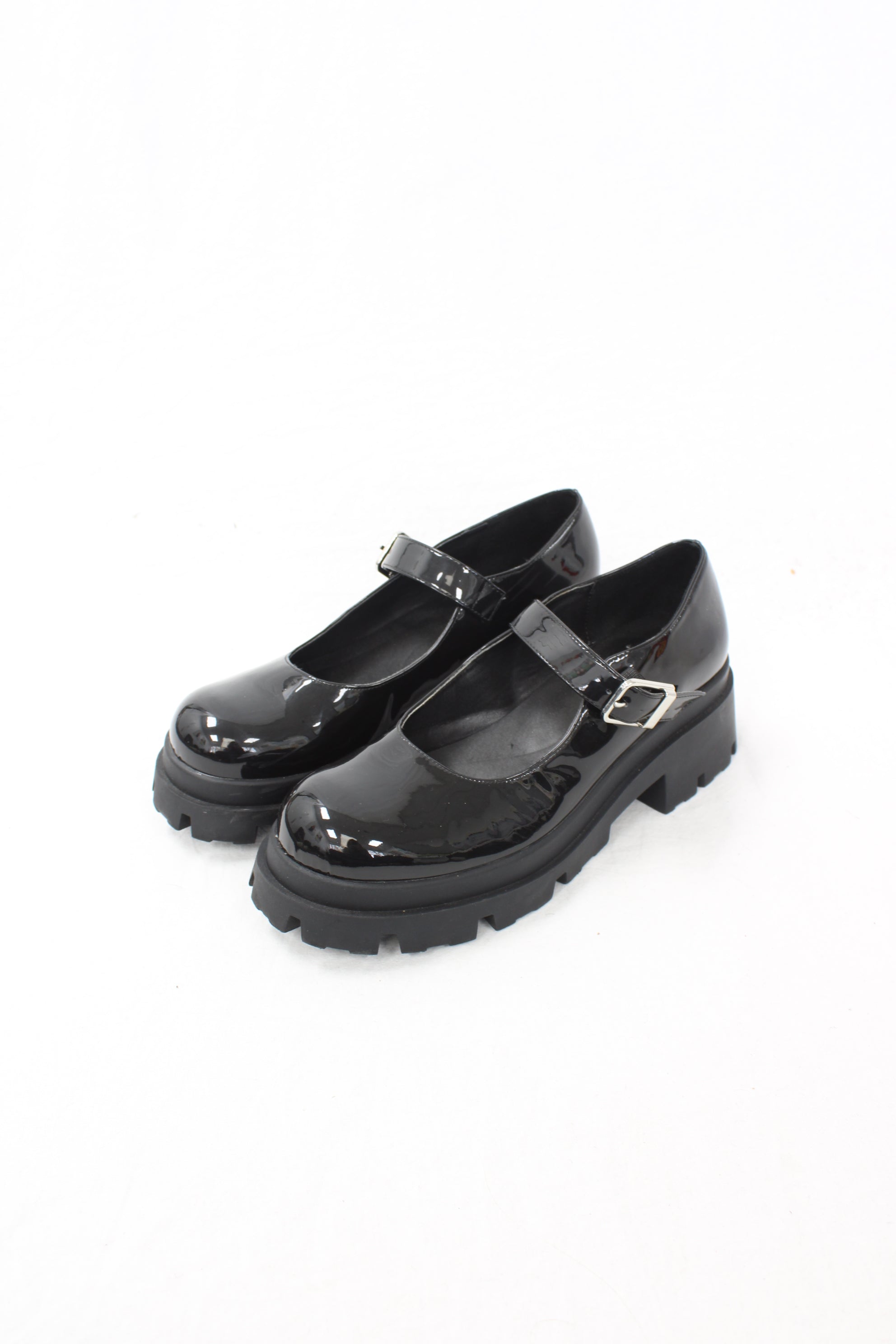 Zara - Chunky Patent Mary-Jane Shoes