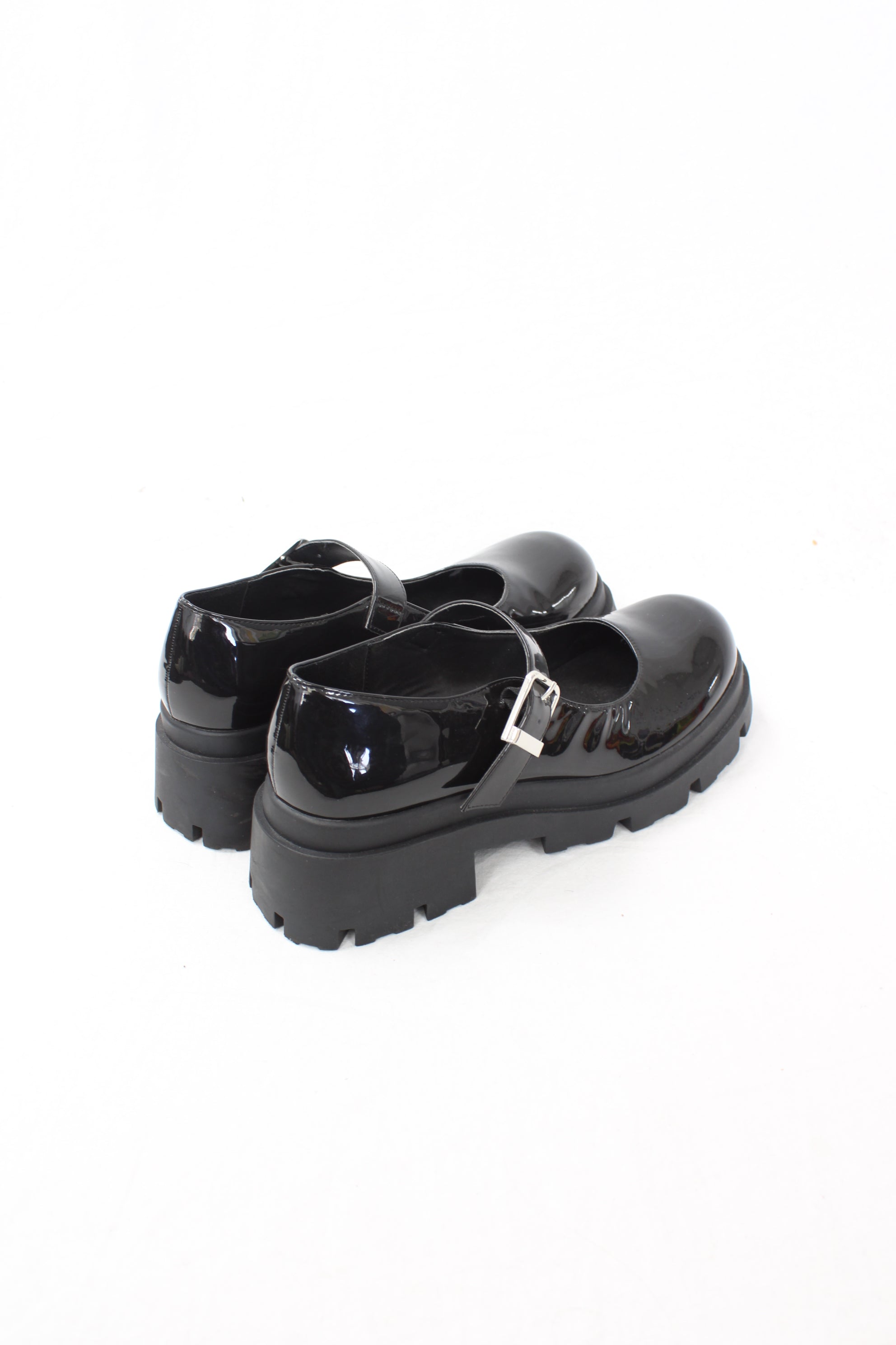 Zara - Chunky Patent Mary-Jane Shoes