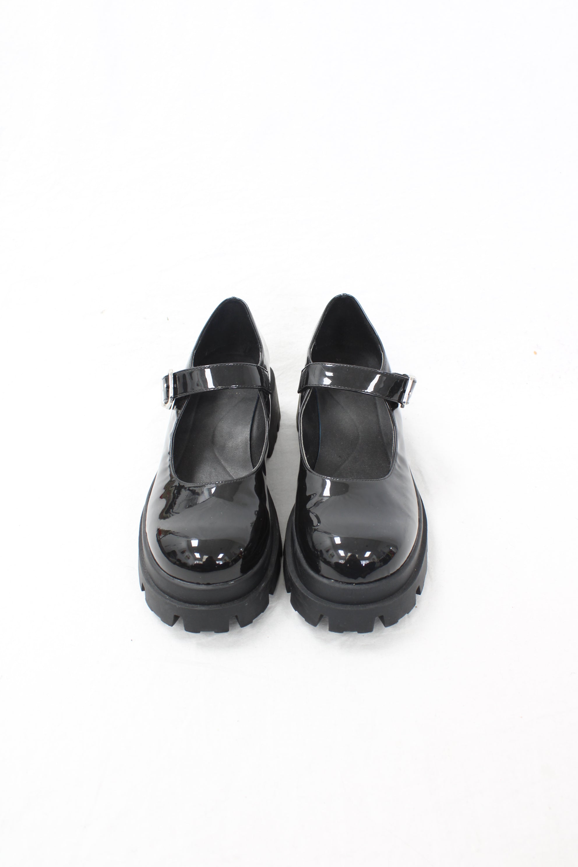 Zara - Chunky Patent Mary-Jane Shoes