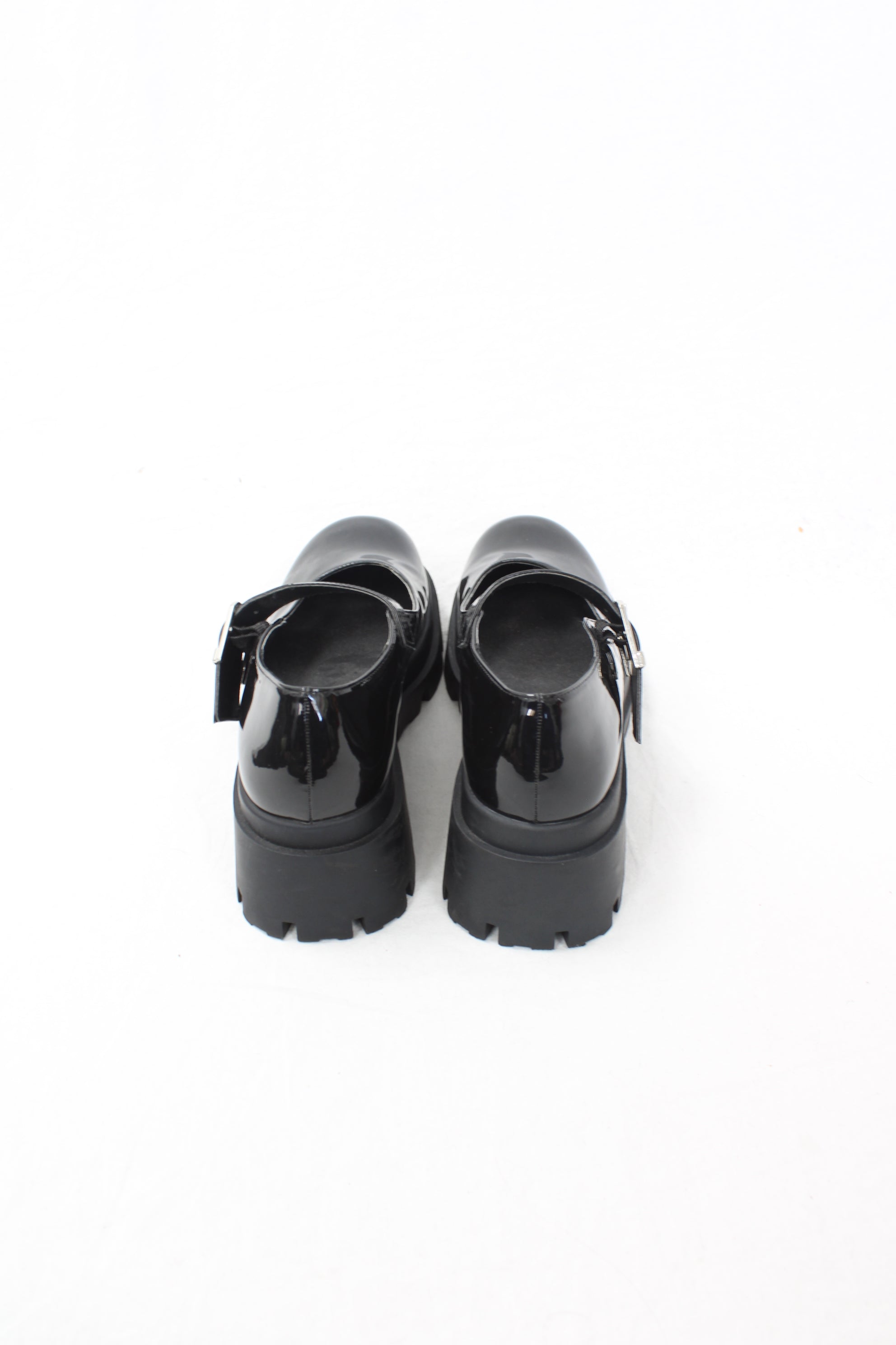 Zara - Chunky Patent Mary-Jane Shoes
