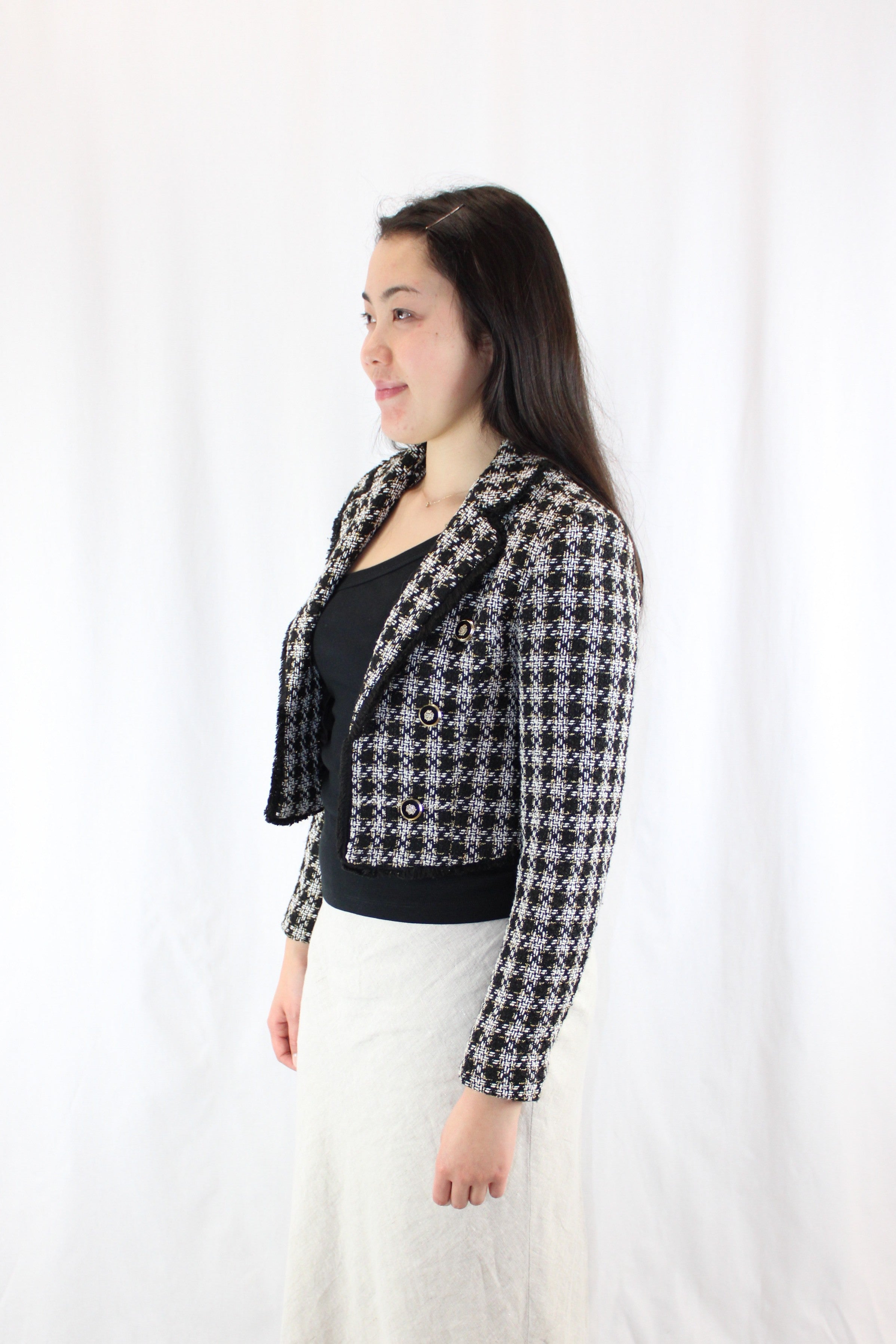 Miss Selfridge - Cropped Tweed Jacket