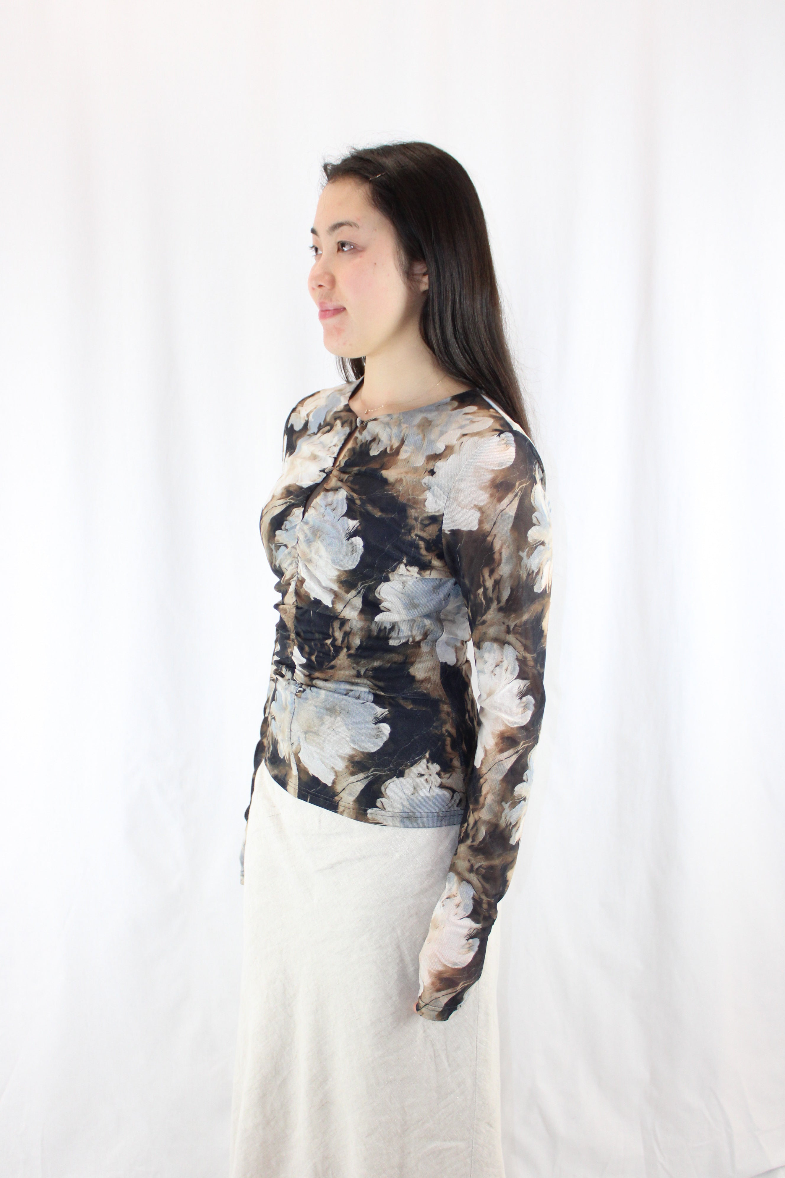 Among The Brave - Mesh Floral Top