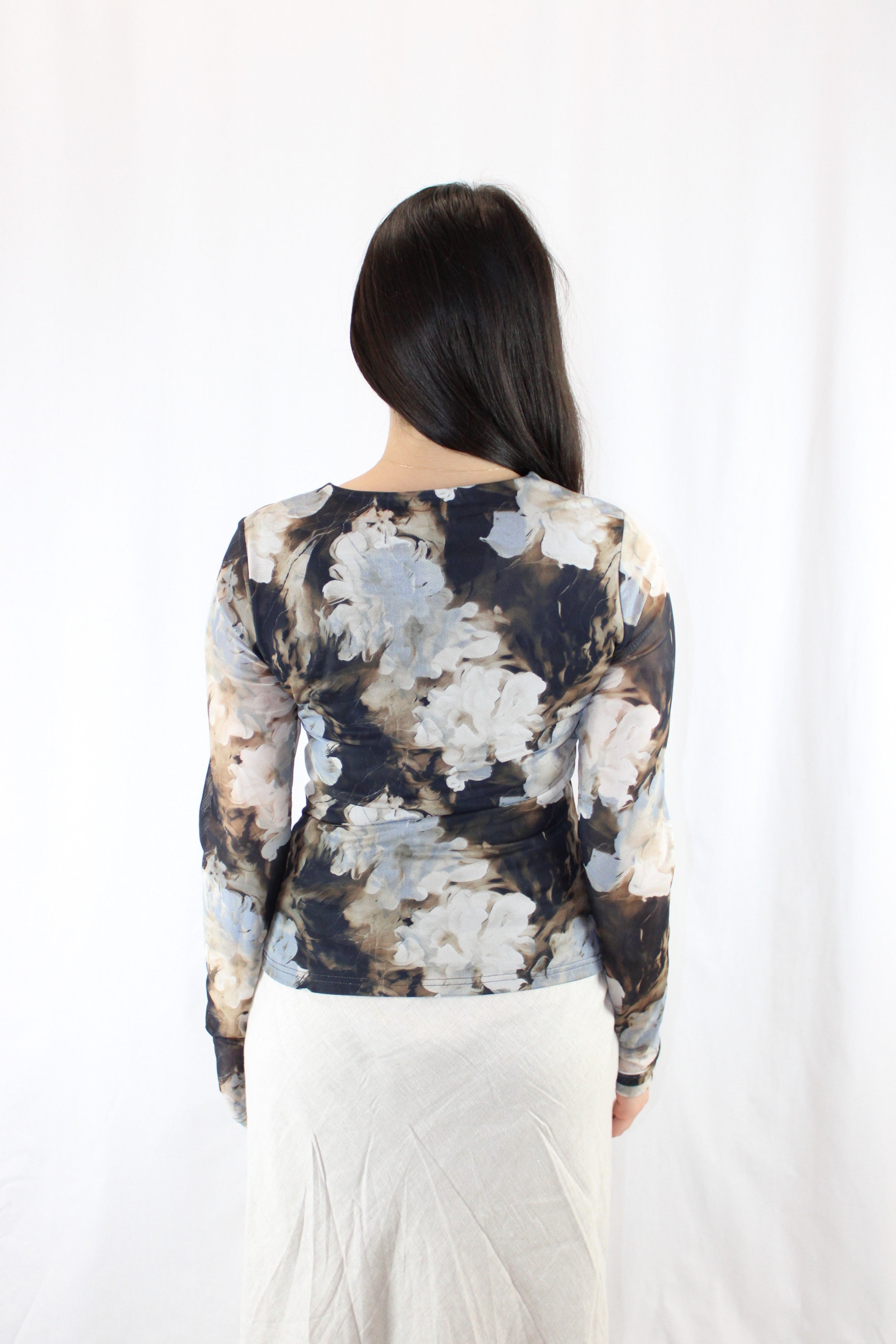 Among The Brave - Mesh Floral Top