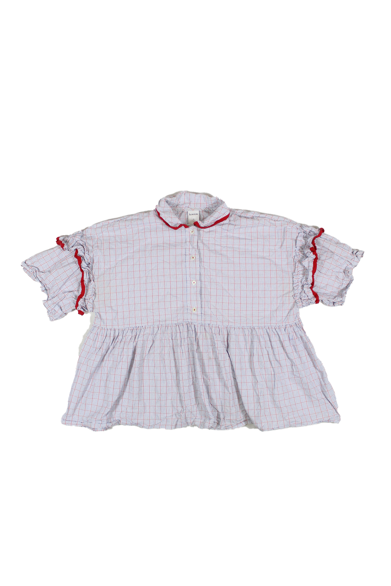 Kowtow - Short Sleeve Checkered Top
