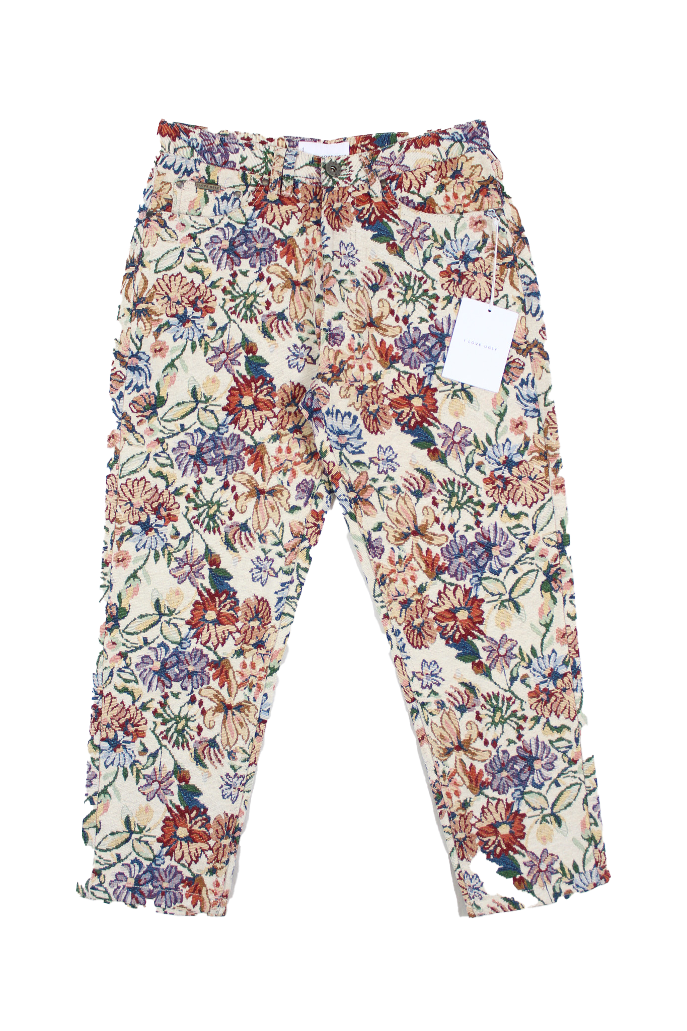 I Love Ugly - Floral Corduroy Pants